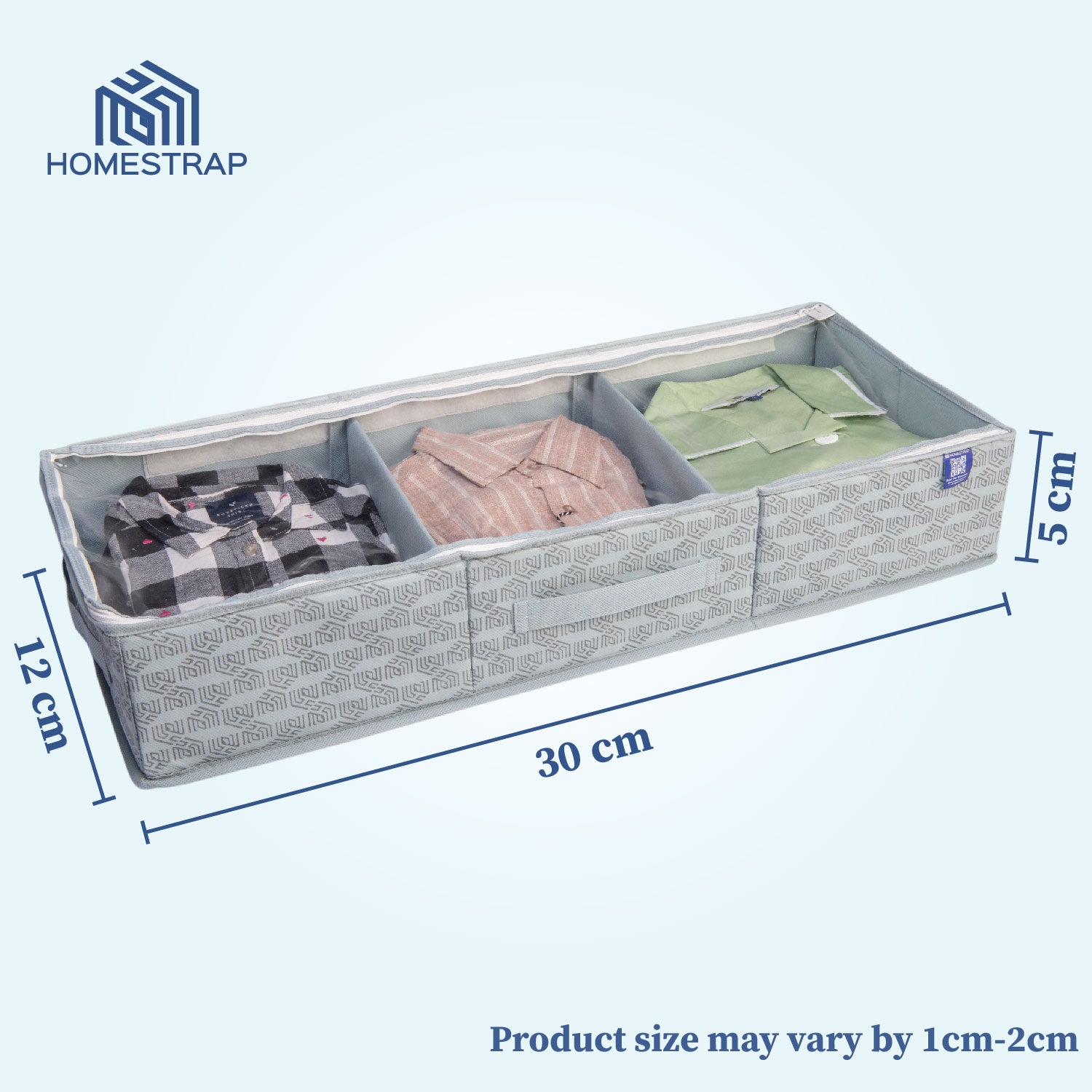 6 Section Underbed Shoe Organizer | Foldable