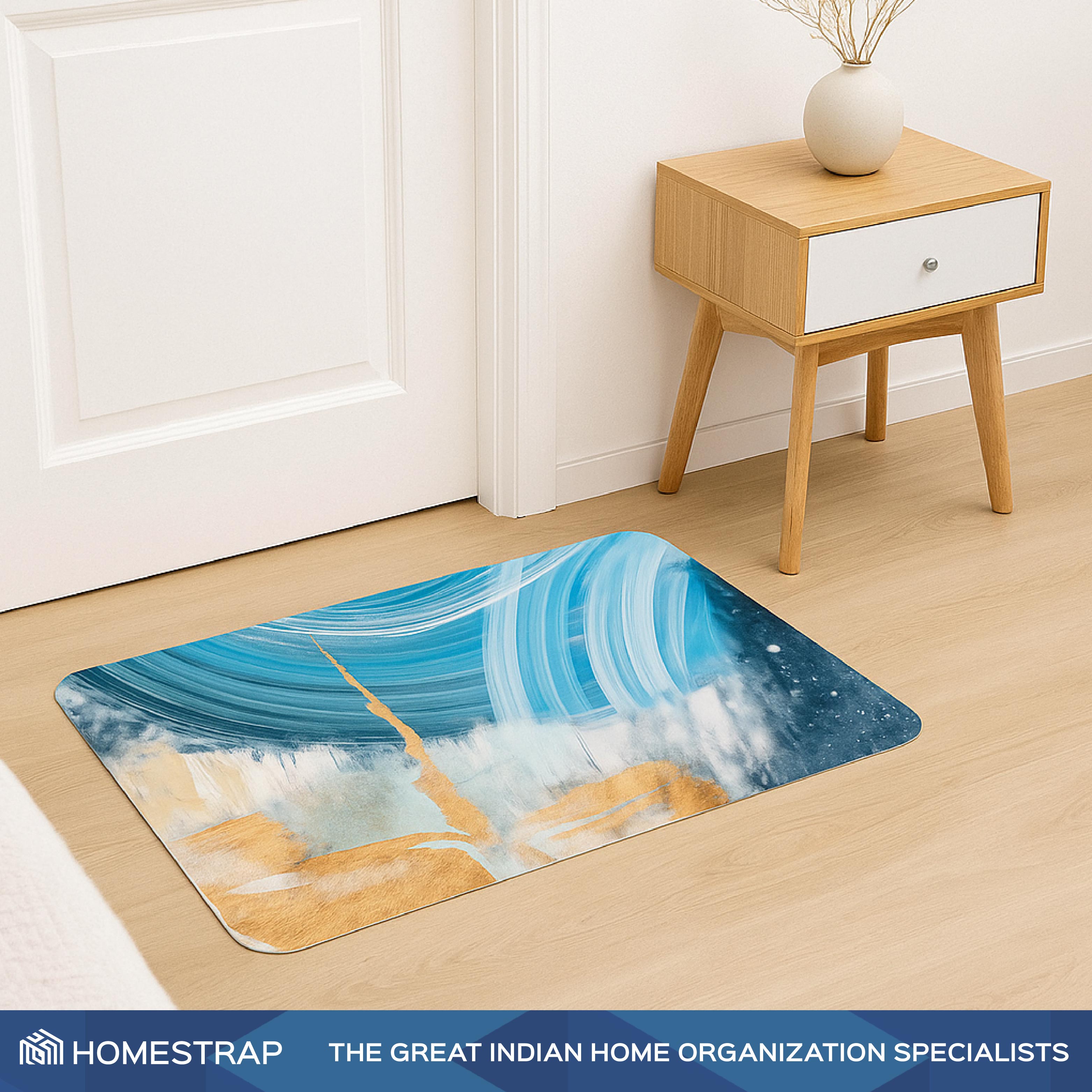 Abstract Print Anti Skid Doormat Set of 2