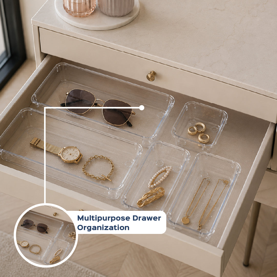 Acrylic Drawer Organizer Set of 20 - Homestrap