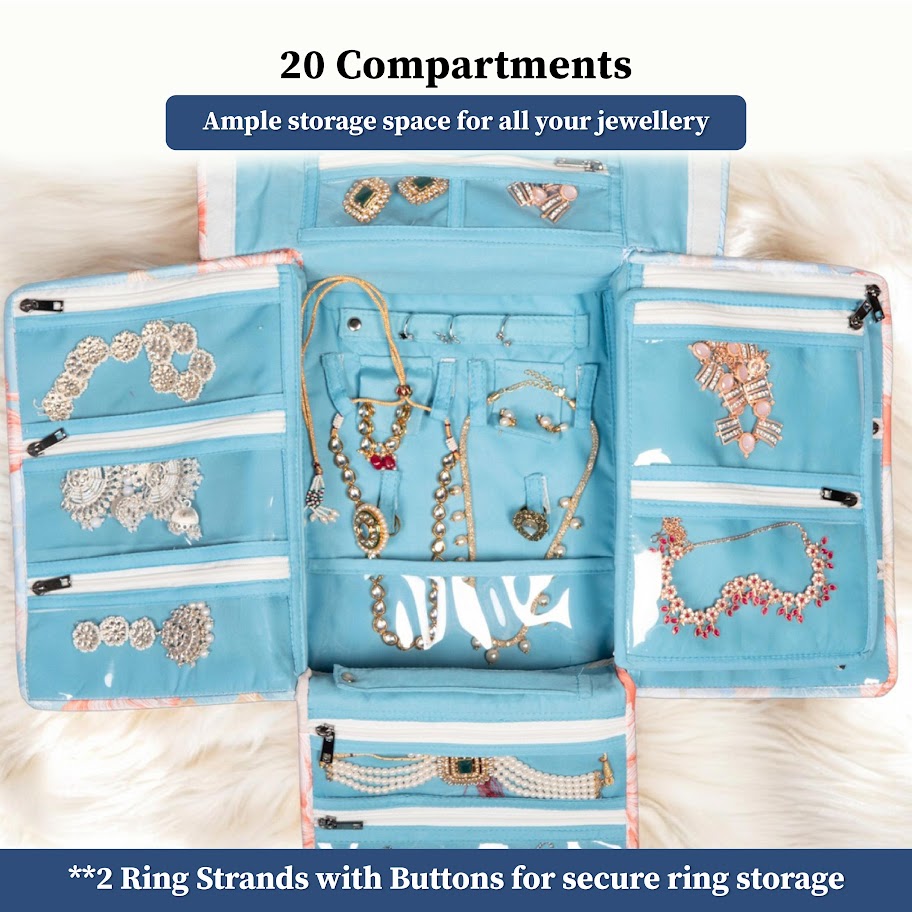 Gulmohar Foldable Jewellery & Accessory Organizer