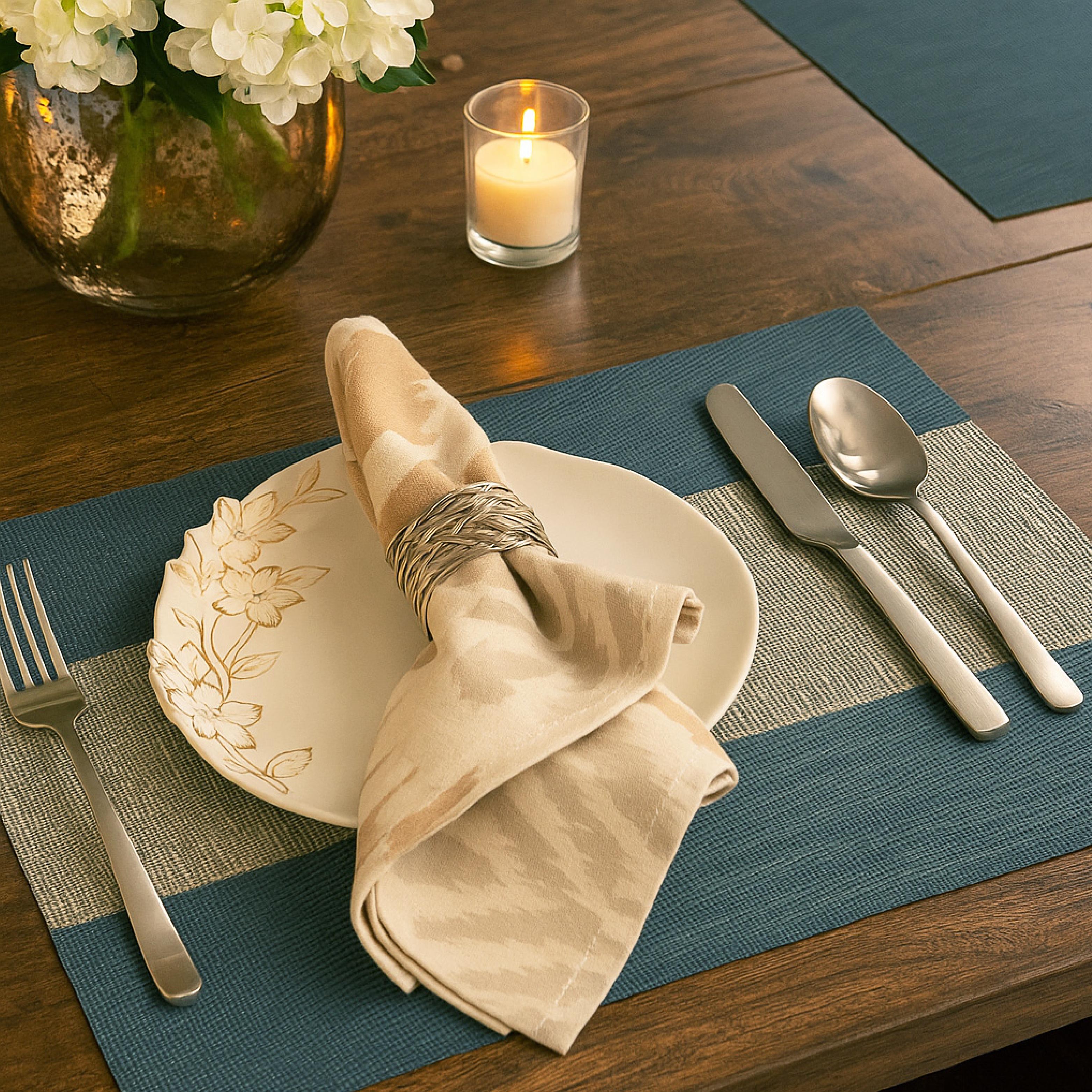 Jacquard Dining Table Placemats Set of 6