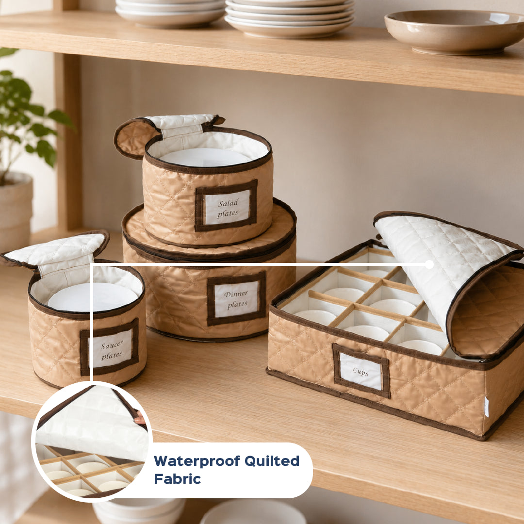 Luxe Dinnerware Storage Organizer Set - Homestrap