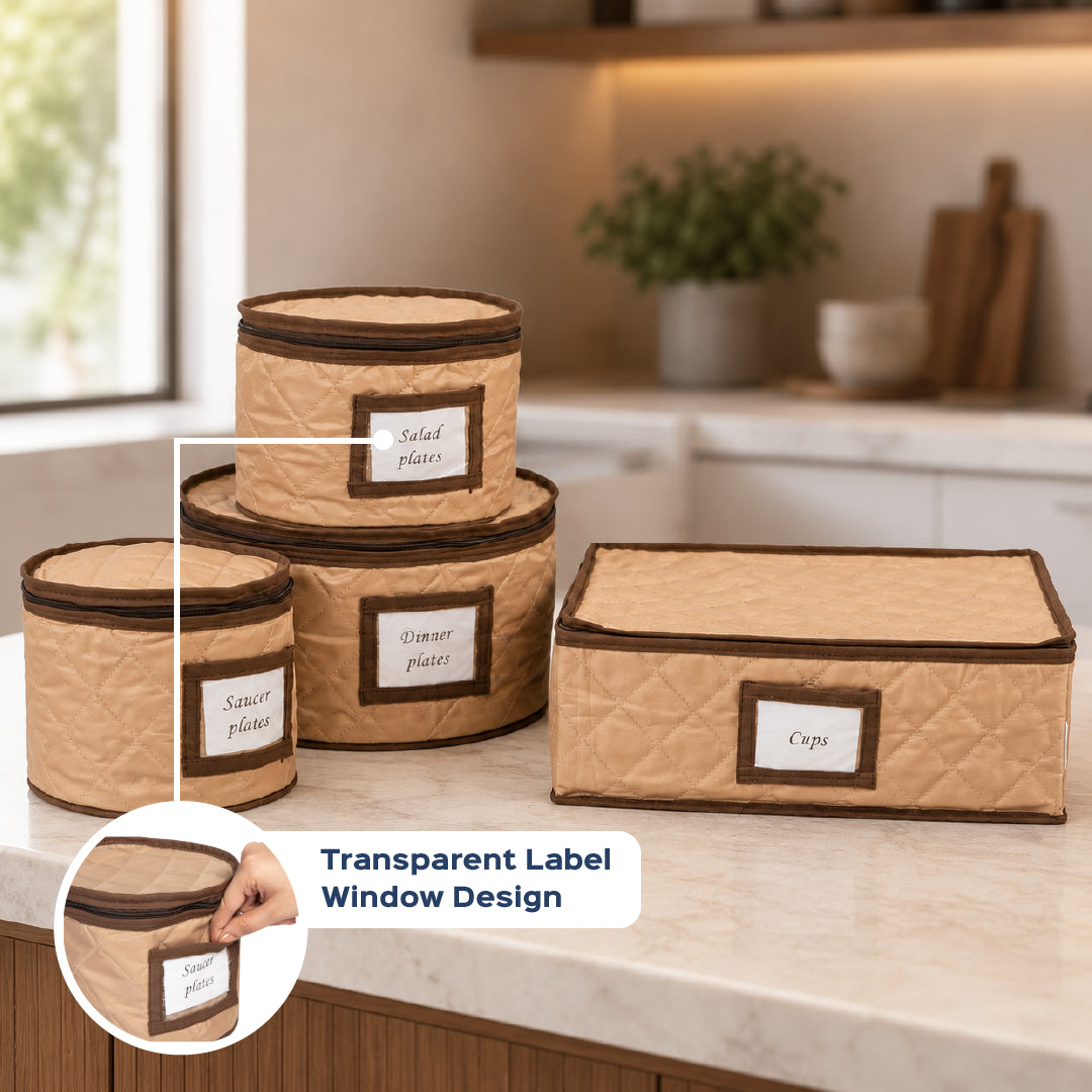 Luxe Dinnerware Storage Organizer Set - Homestrap