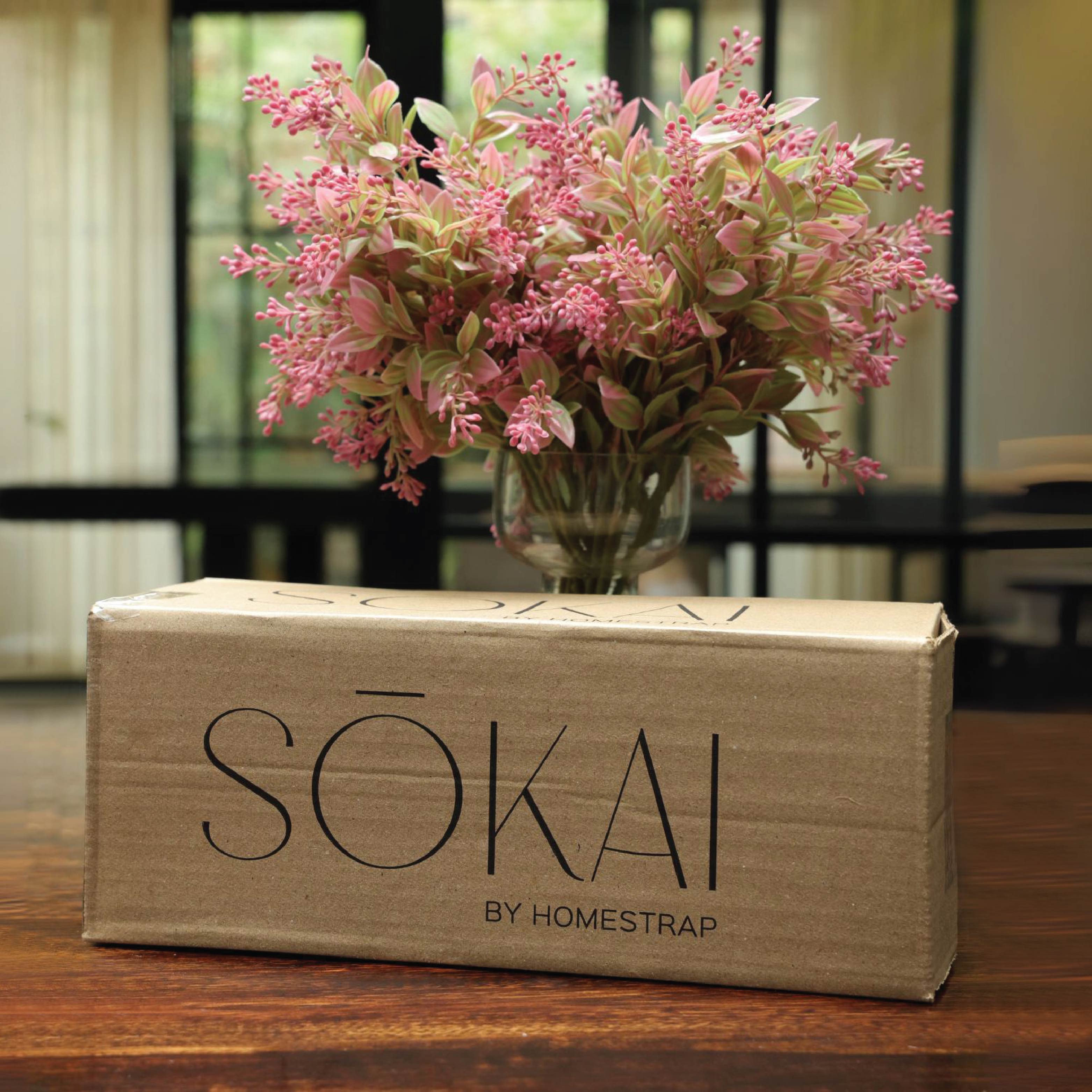Sokai Buxus Style Decorative Flower Bunch - Set of 3