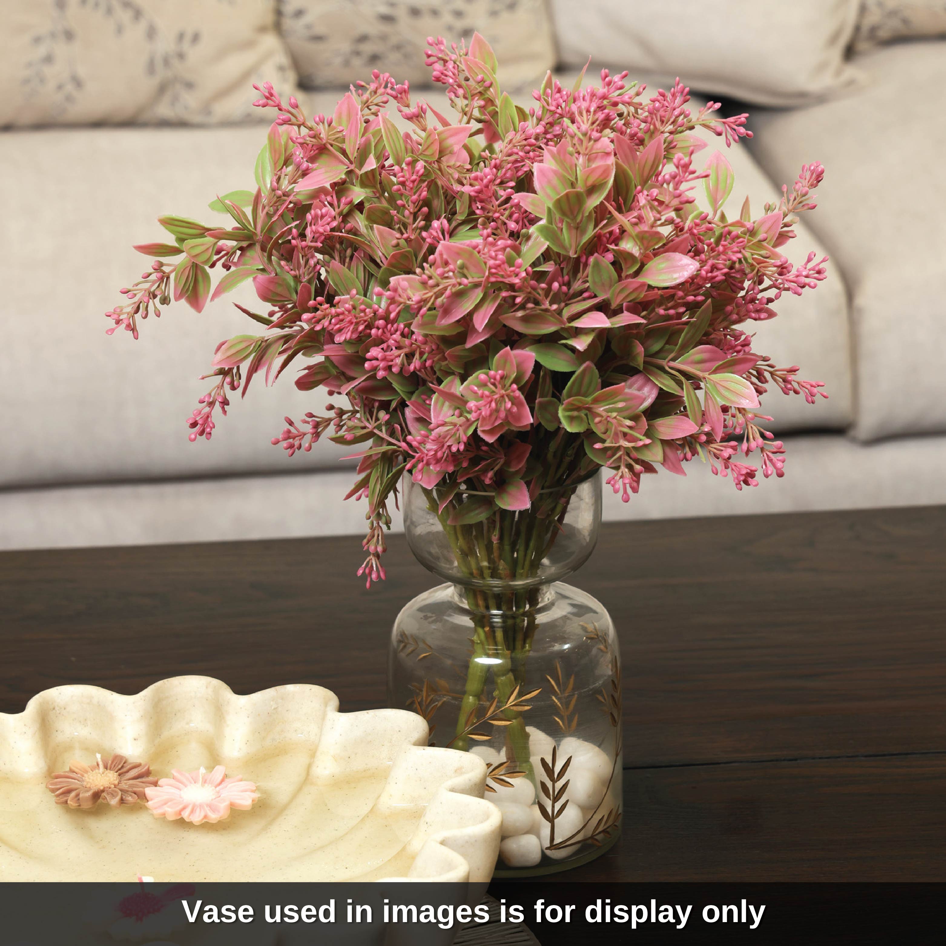 Sokai Buxus Style Decorative Flower Bunch - Set of 3