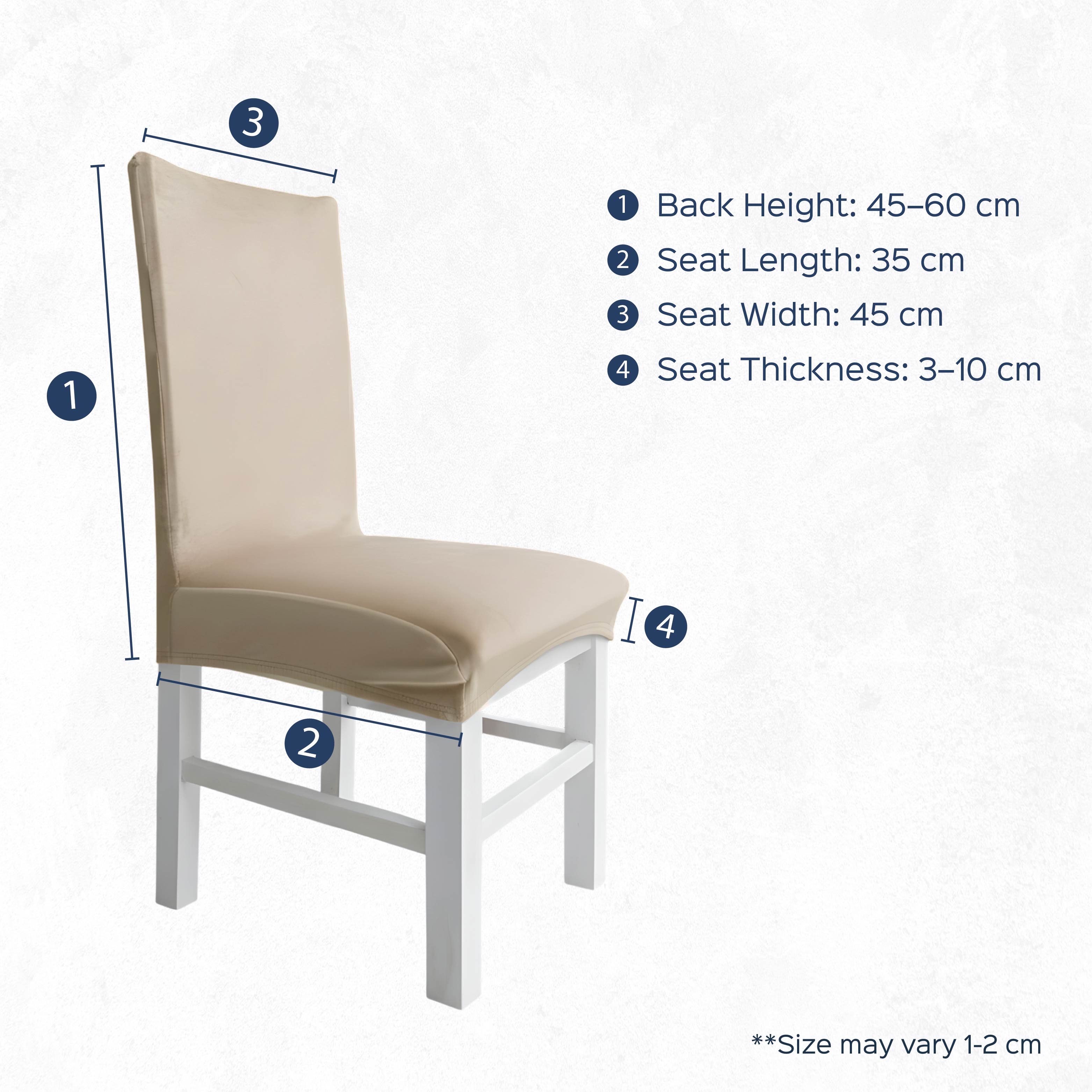 Velvet Stretchable Chair Cover