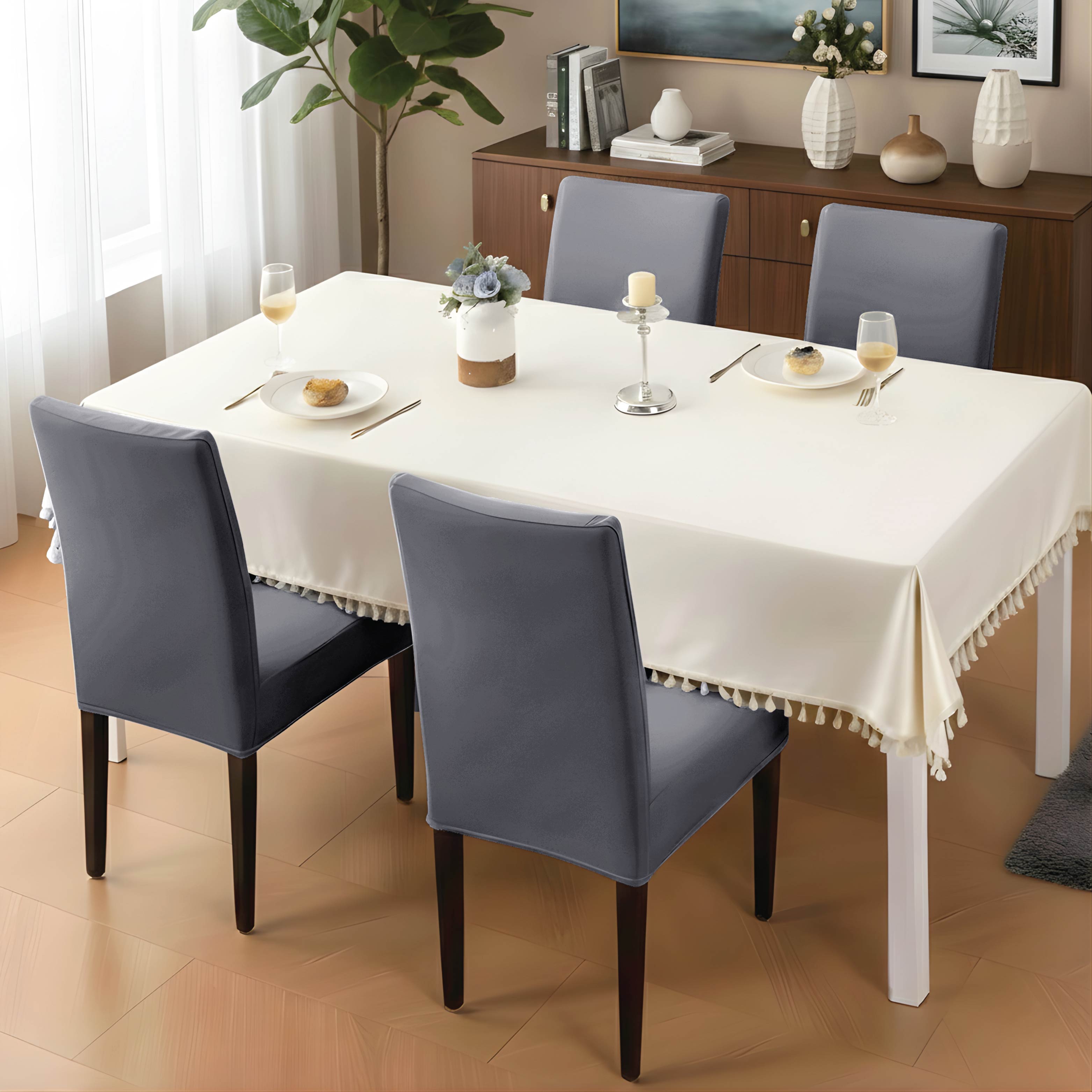 Velvet Stretchable Chair Cover