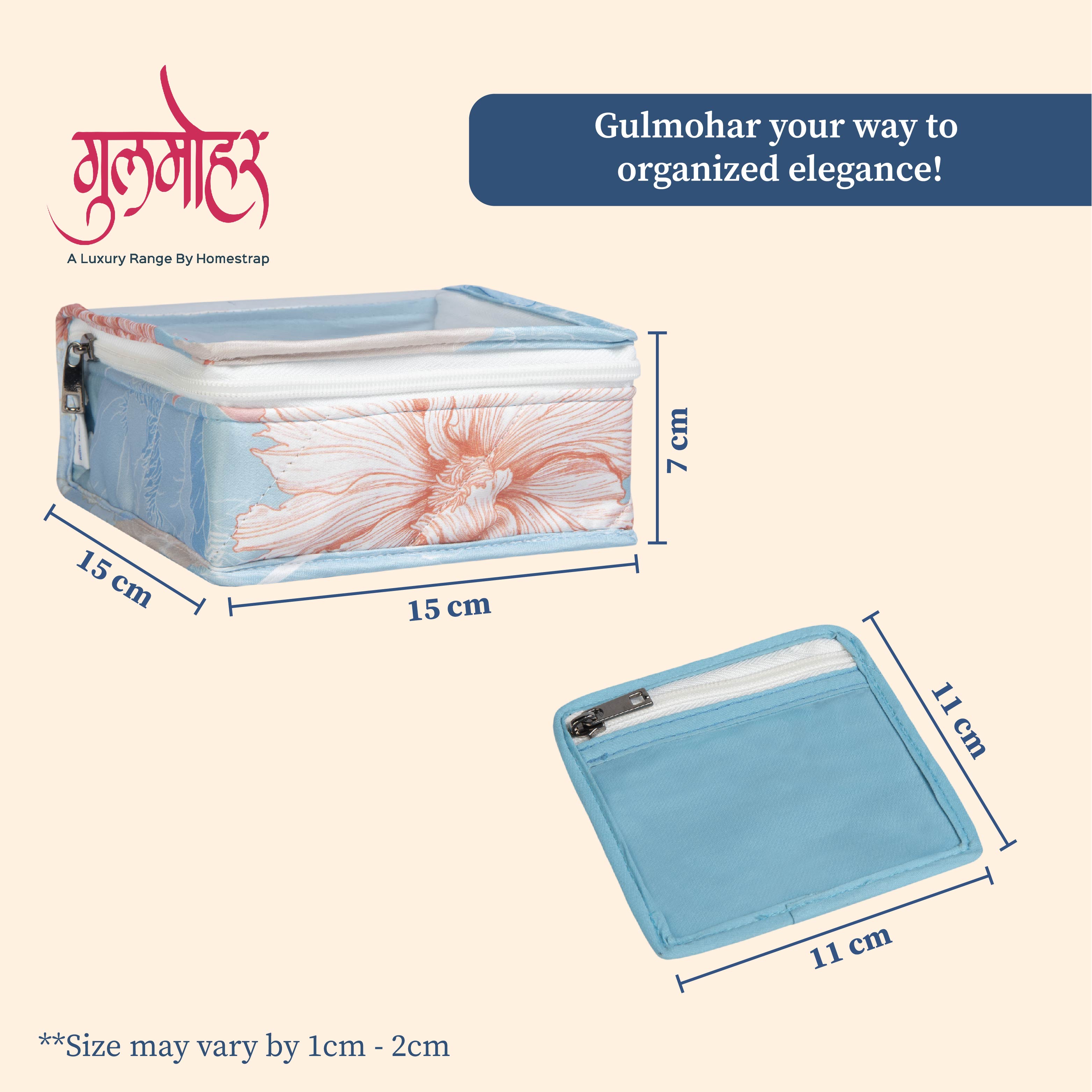 Gulmohar Choker Organizer|Pack of 2