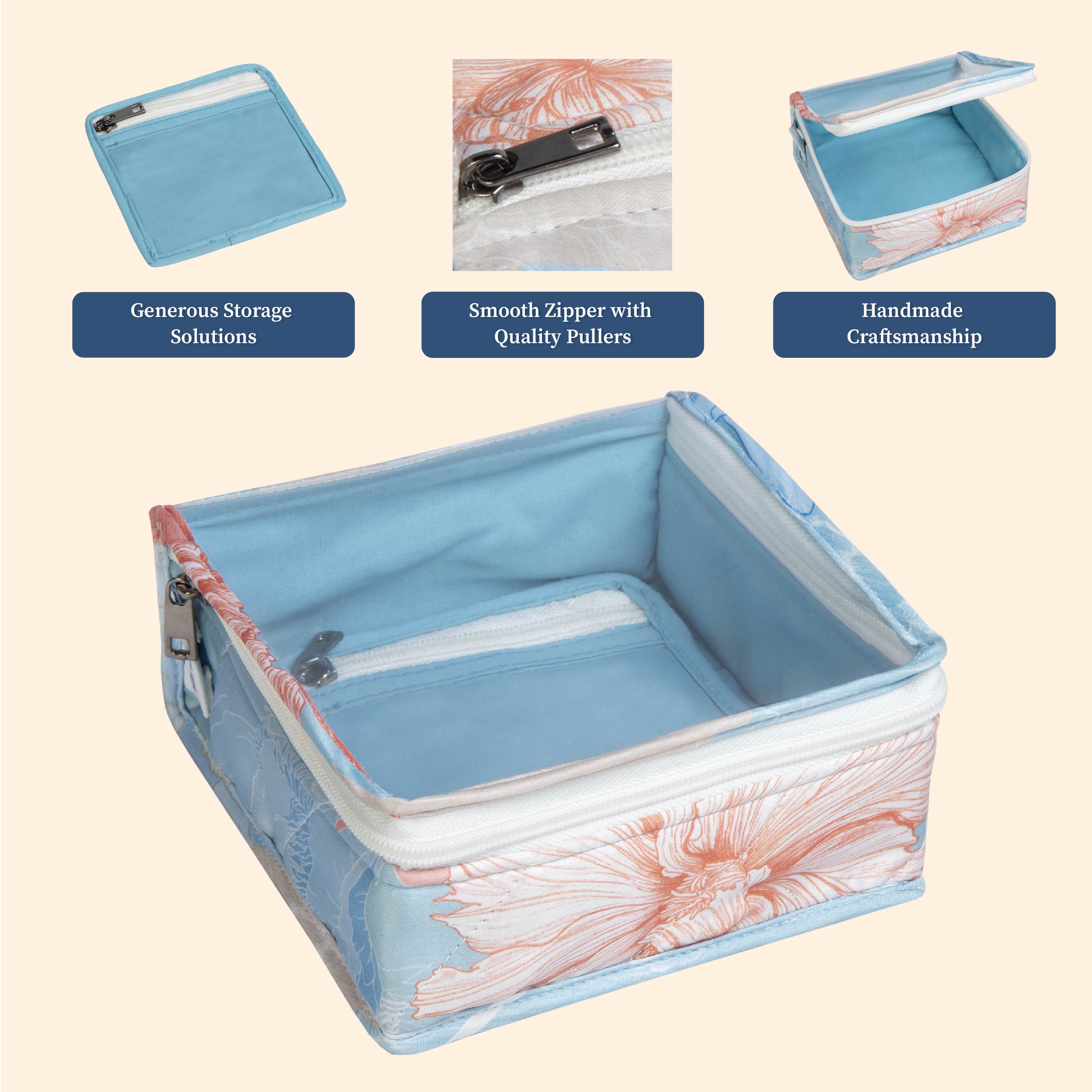 Gulmohar Choker Organizer|Pack of 2