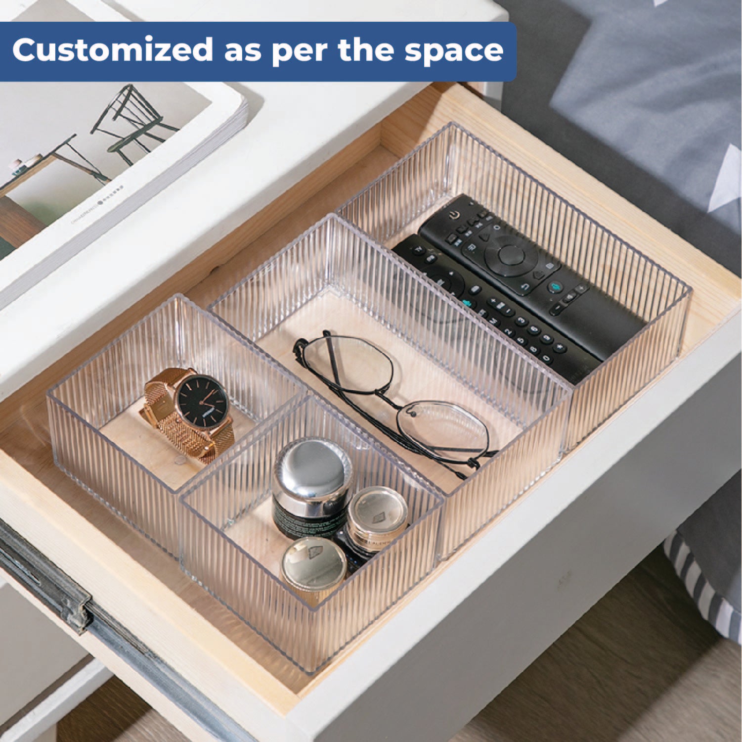 Set of 4, Drawer Organizer