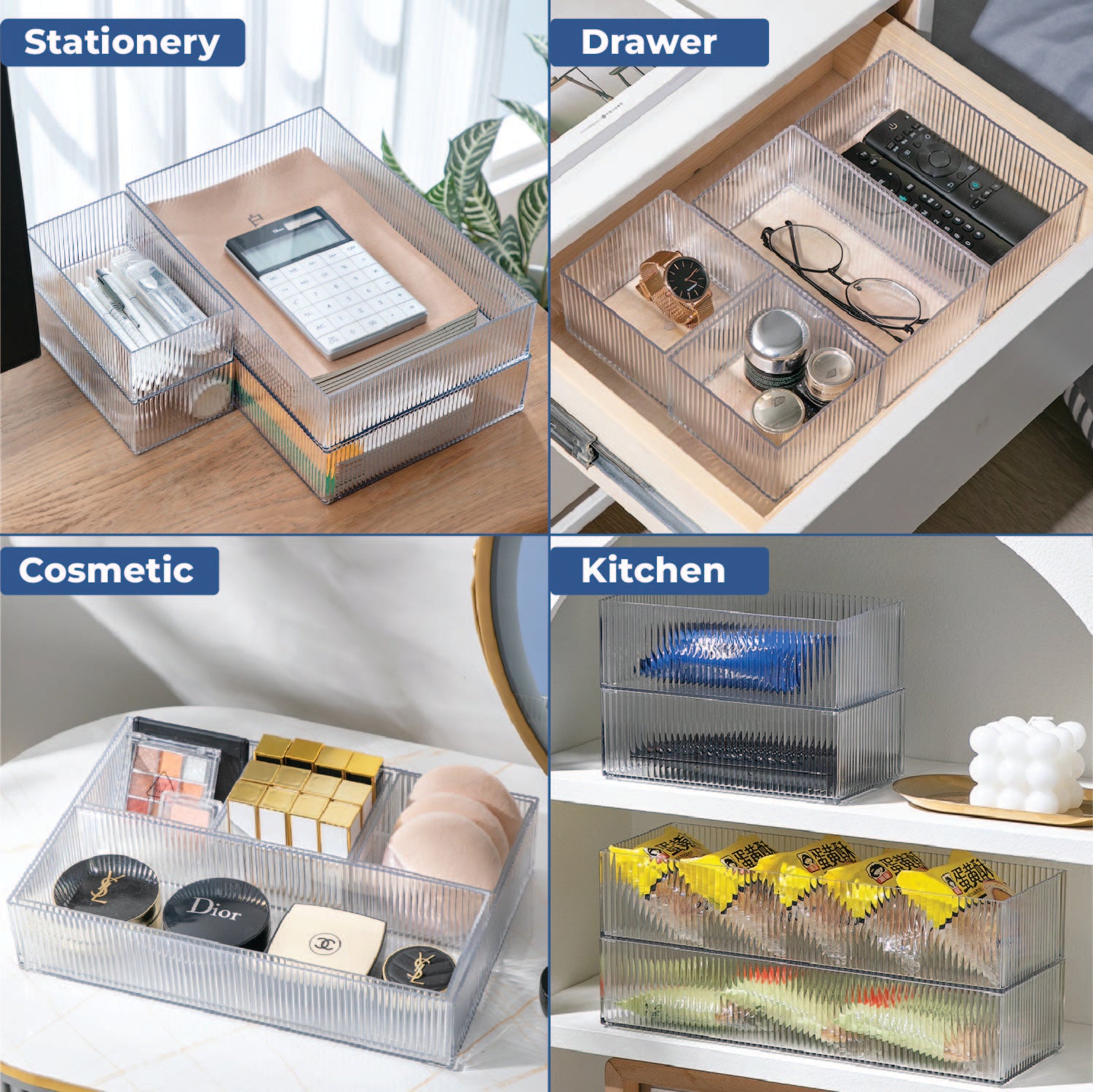 Set of 4, Drawer Organizer
