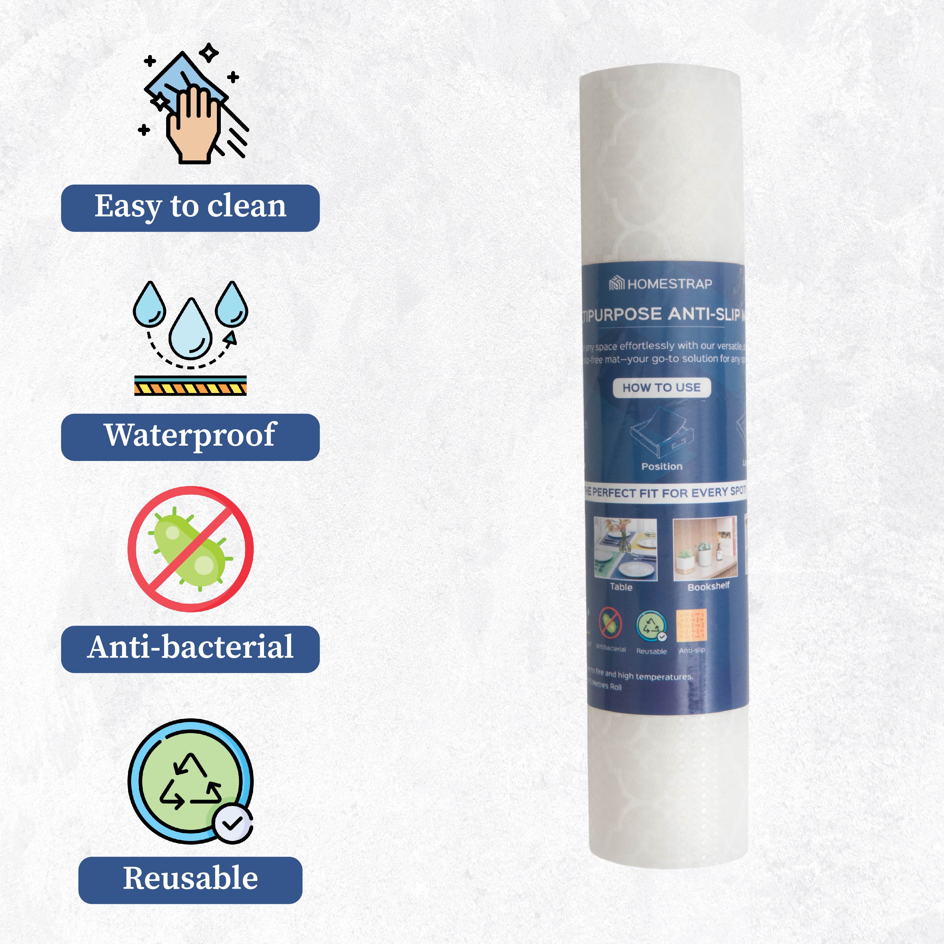 Anti-Slip Dotted Shelf Mat