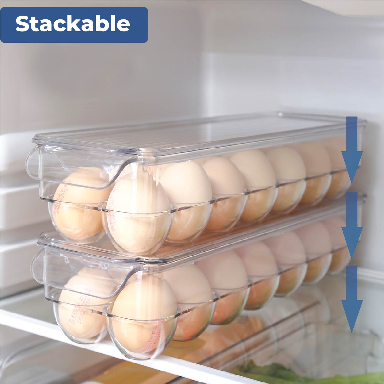 14 Compartments, Eggs Storage Box with lid