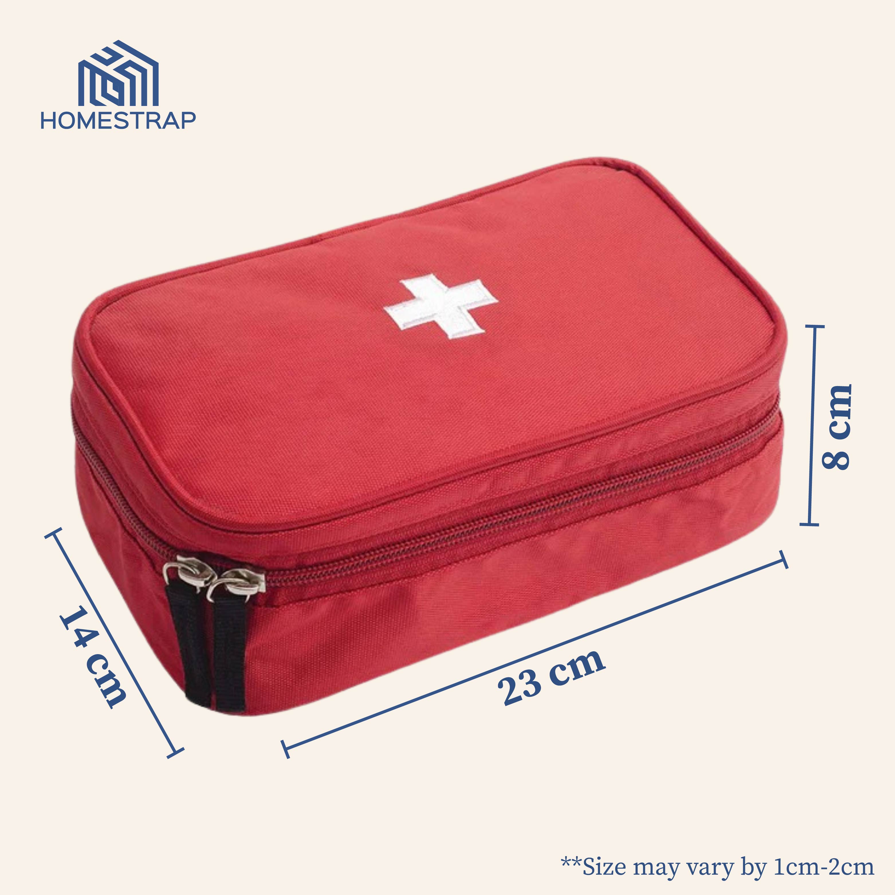 First Aid Organizer Bag (Medicines are not included)