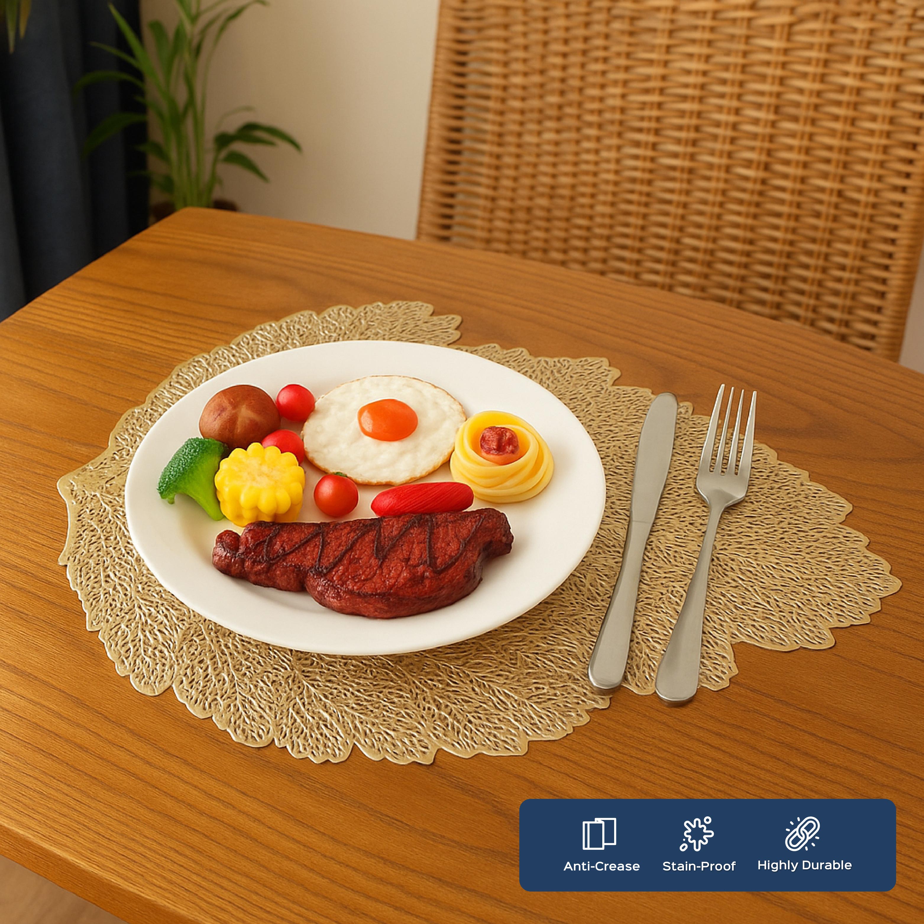 Leaf Dining Table Placemats Set of 6