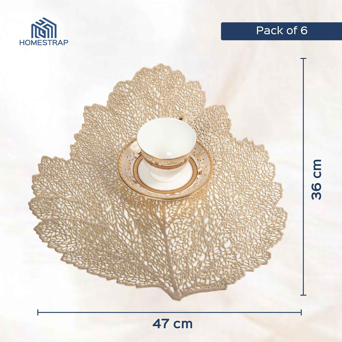 Leaf Dining Table Placemats Set of 6