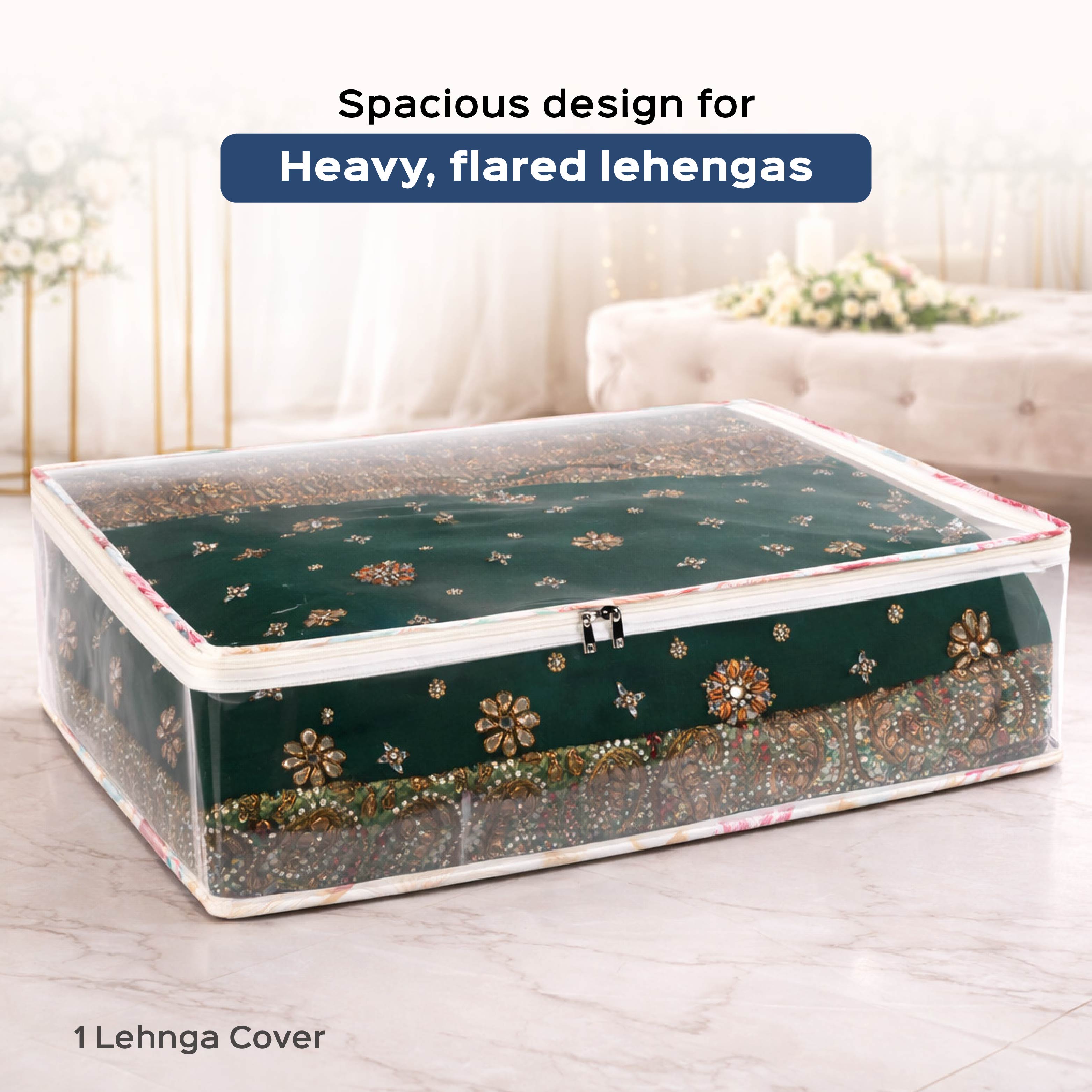 Gulmohar Cloth Organizer Set – 4 Piece Premium Bridal & Wardrobe Storage Combo