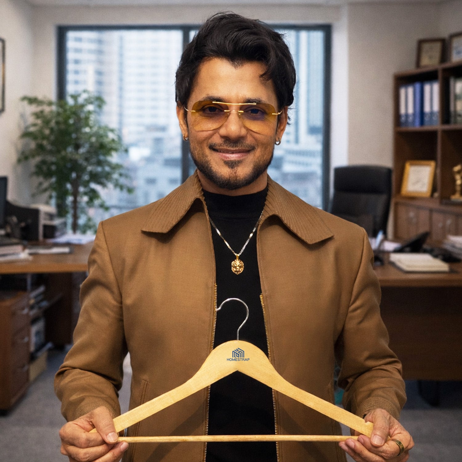 Premium Wooden Hanger | Wooden Round Bar Hanger