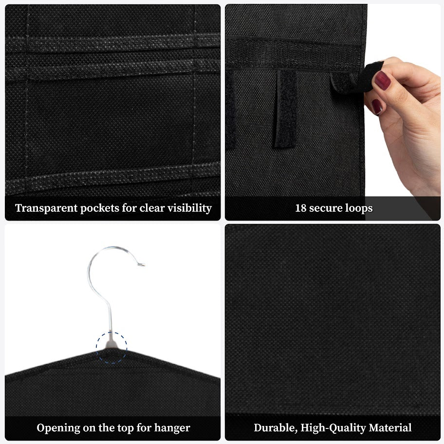 Double Sided Hanging Jewellery Organizer | Pack of 2