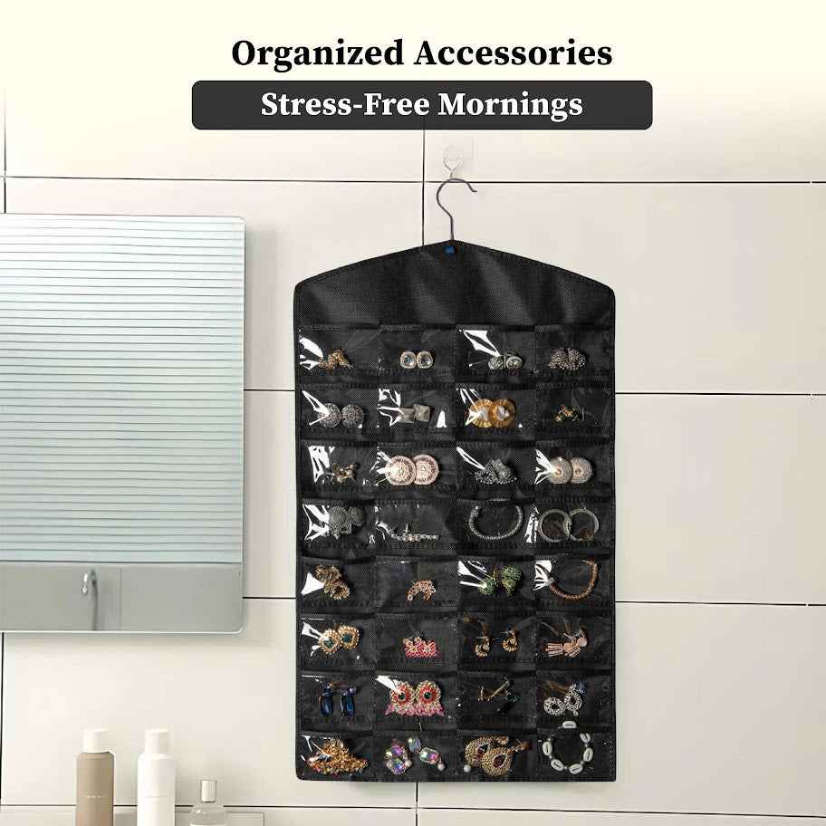 Double Sided Hanging Jewellery Organizer | Pack of 2
