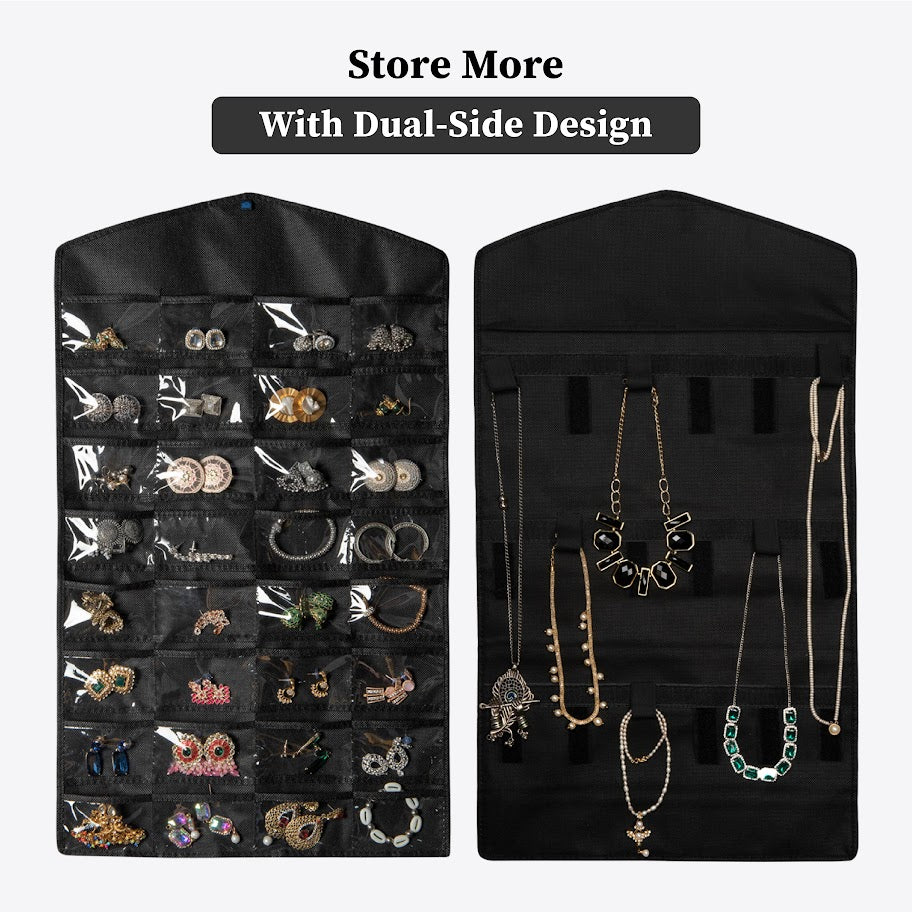 Double Sided Hanging Jewellery Organizer | Pack of 2