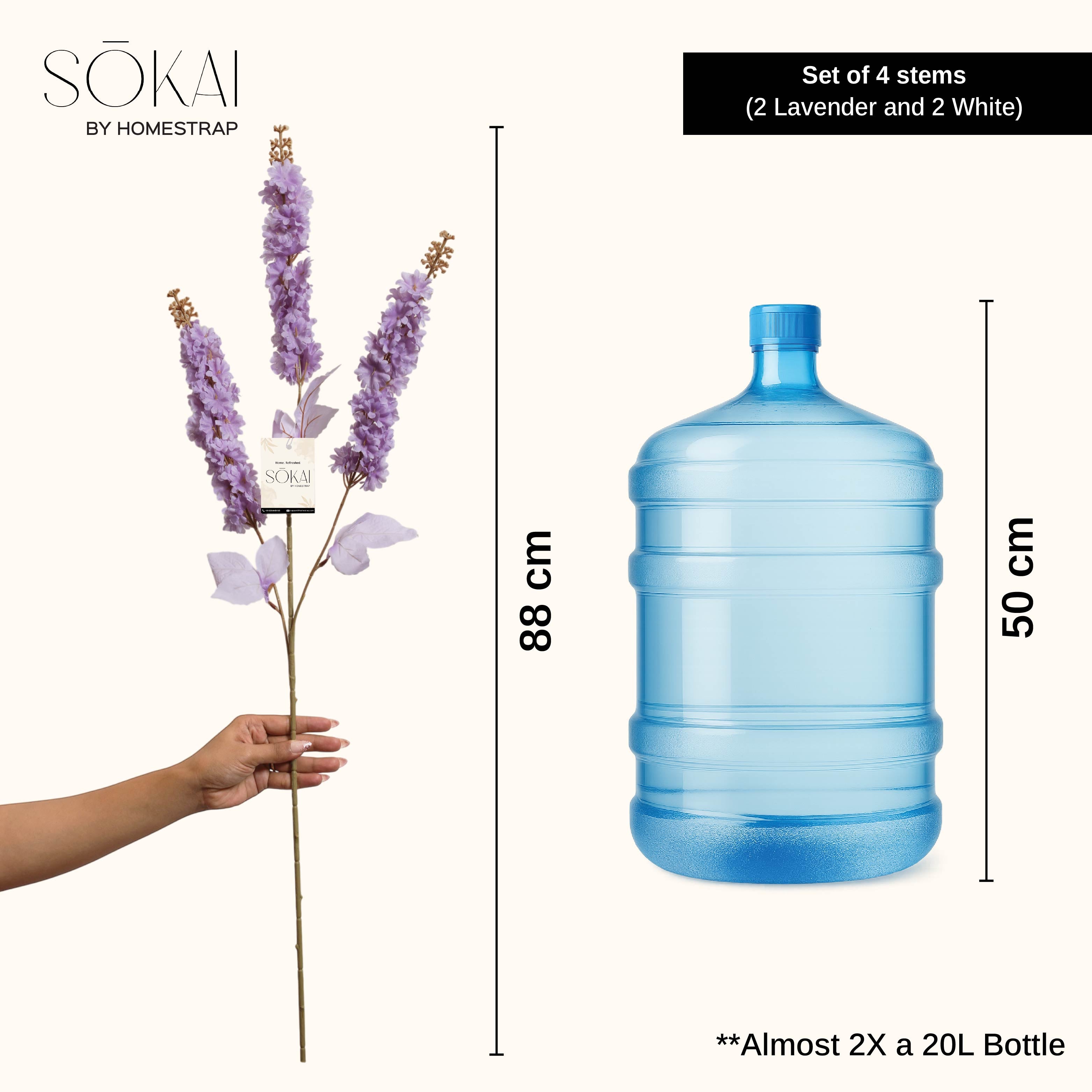 Sokai Hyacinth Flower Stick - Set of 4