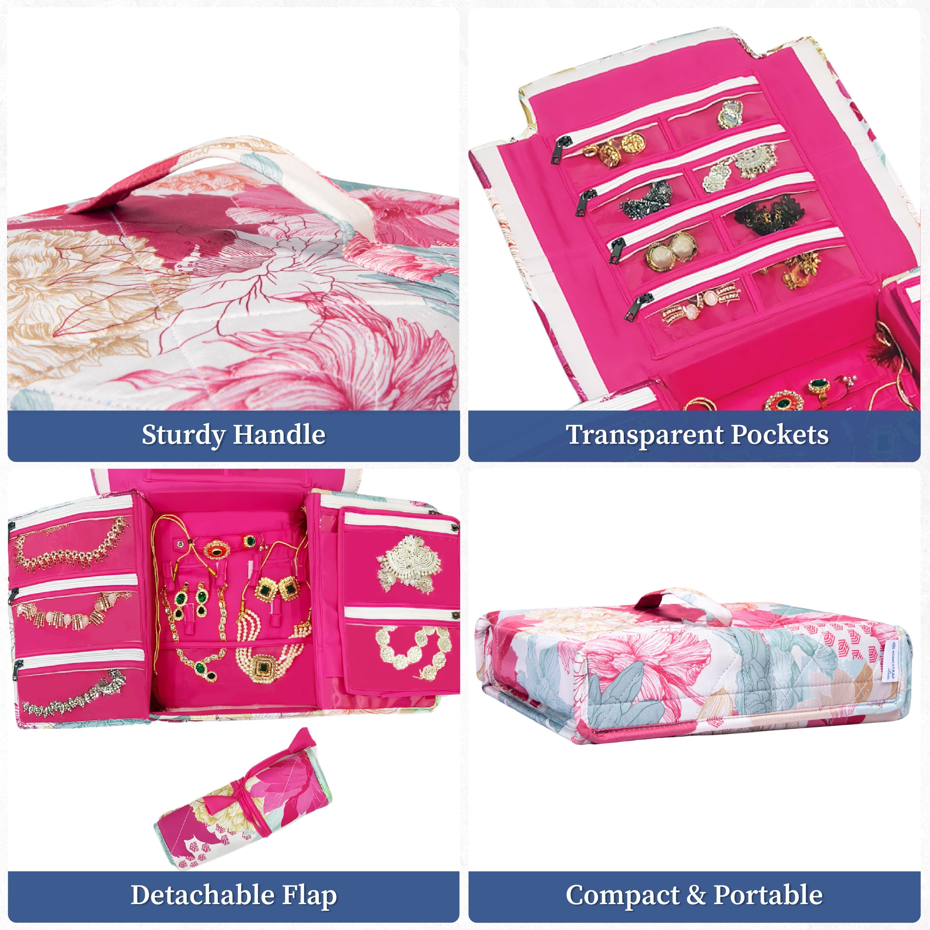 Gulmohar Foldable Jewellery & Accessory Organizer