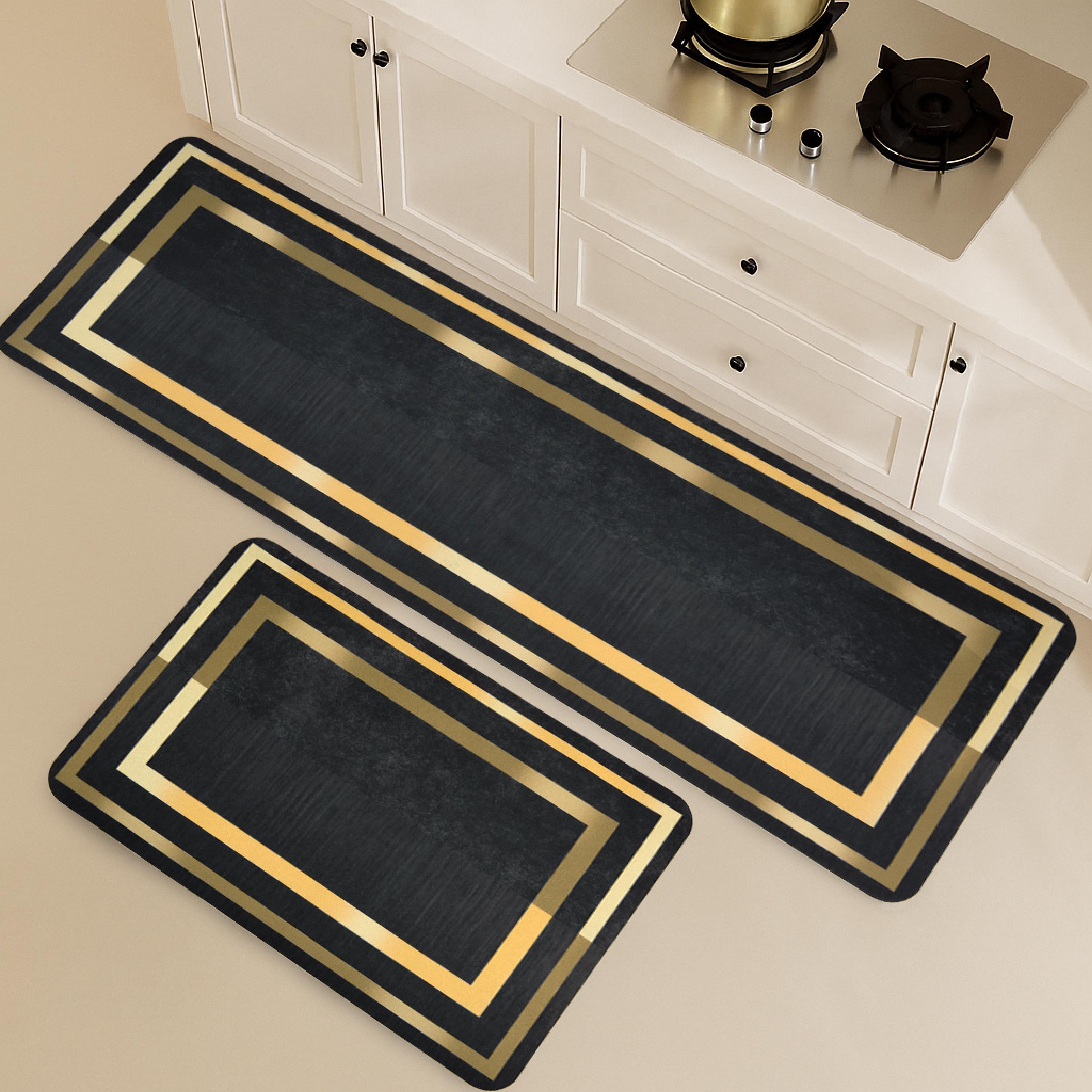 Absorbent Anti Skid Kitchen Floor Mat Set of 2