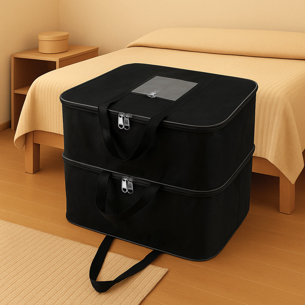 Underbed Storage Bag Blanket, Pillow Organizer