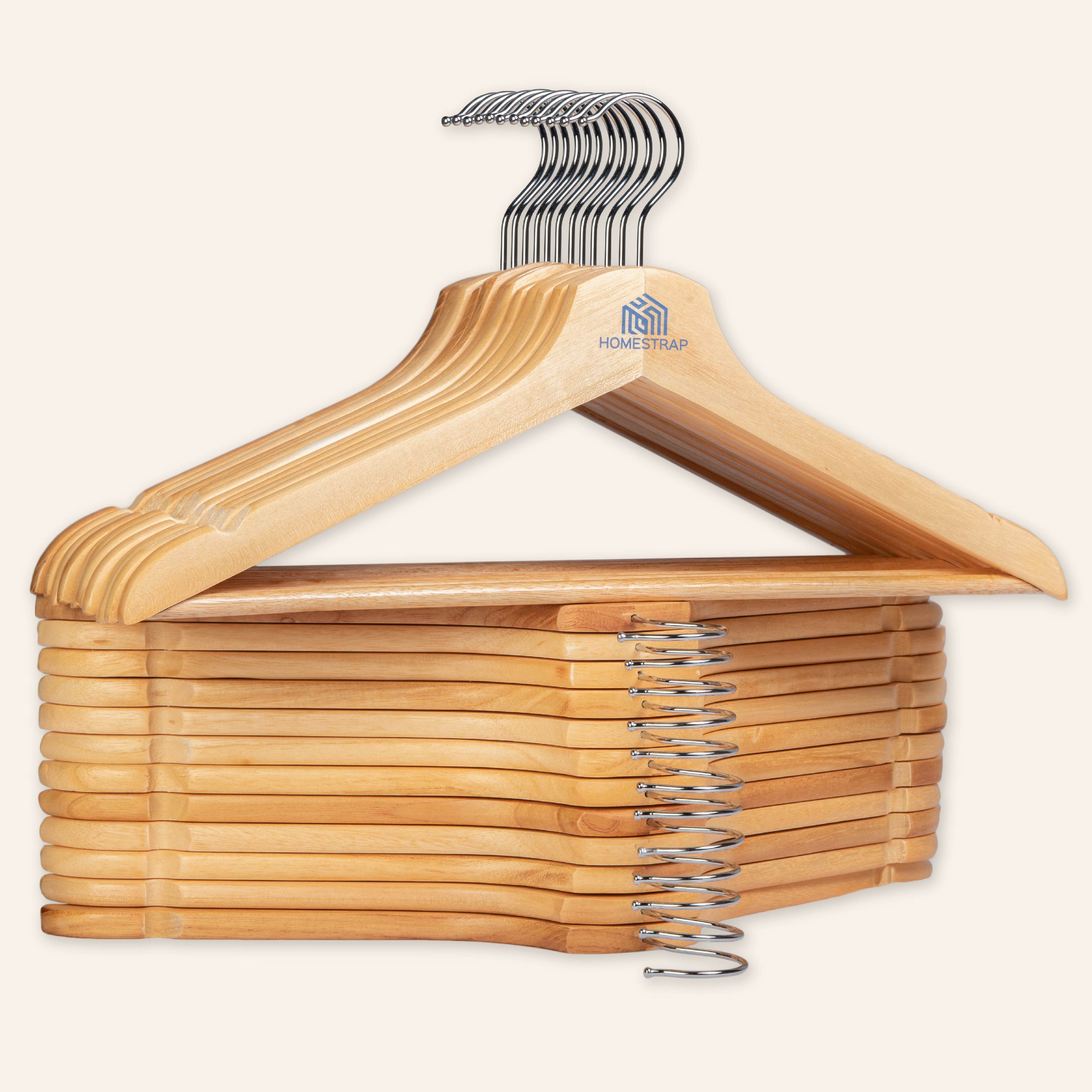 Premium Wooden Hanger | Wooden Round Bar Hanger