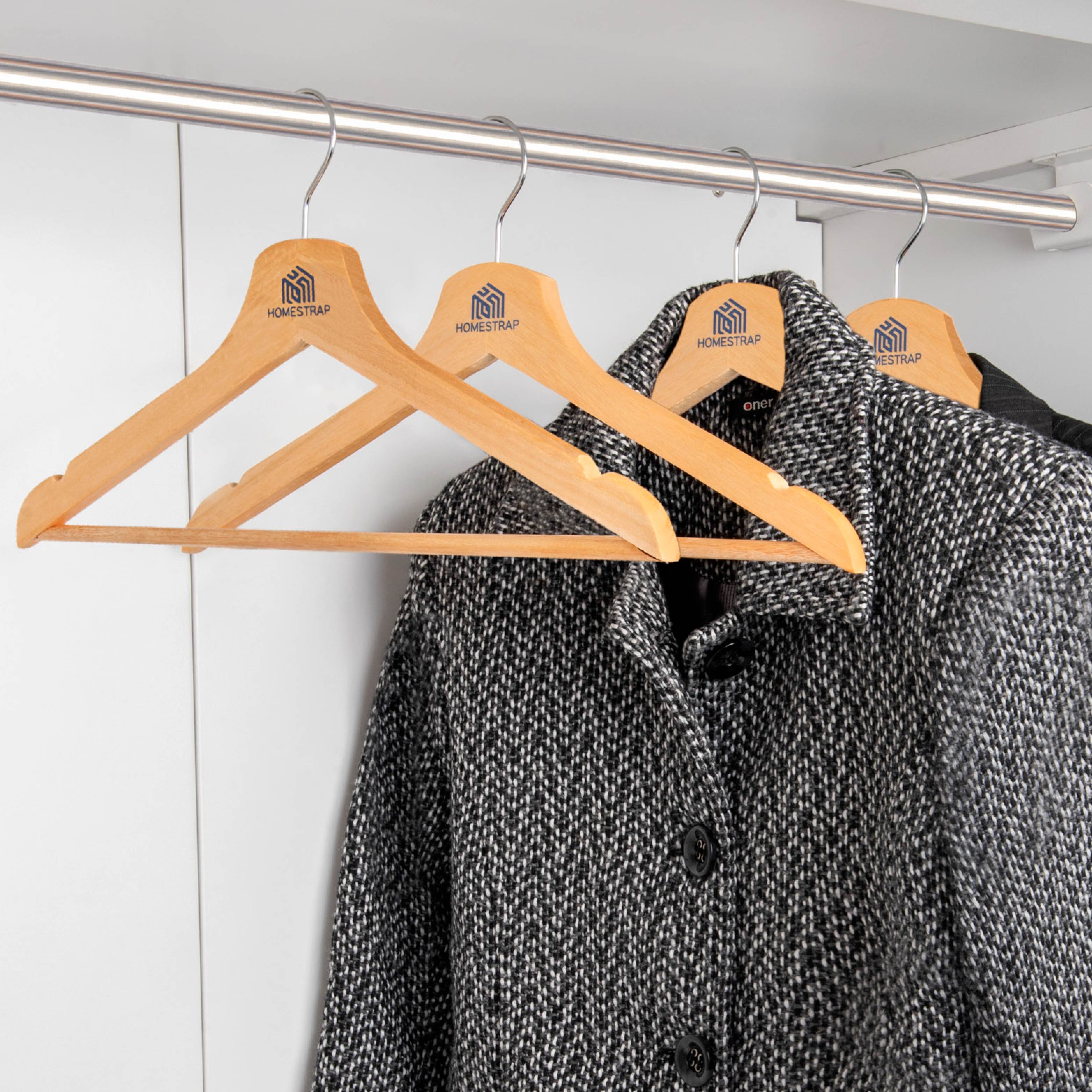 Premium Wooden Hanger | Wooden Round Bar Hanger