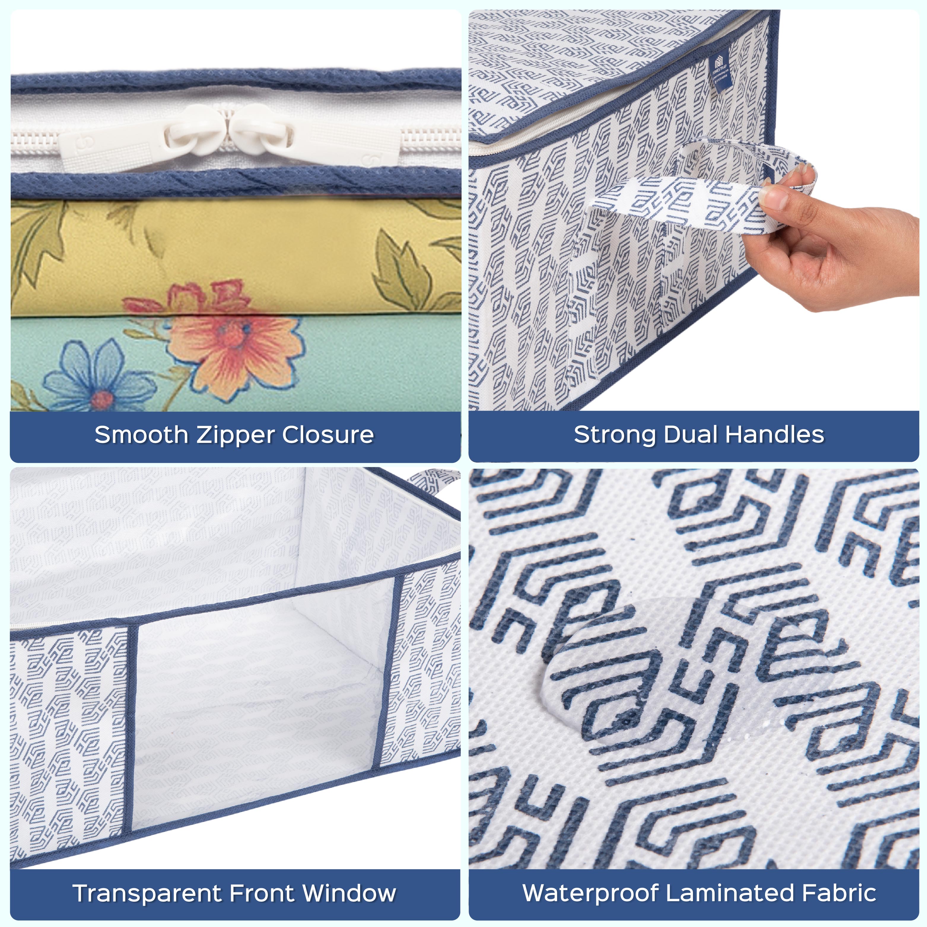 Heavy-Duty Underbed Storage Bag Set of 4