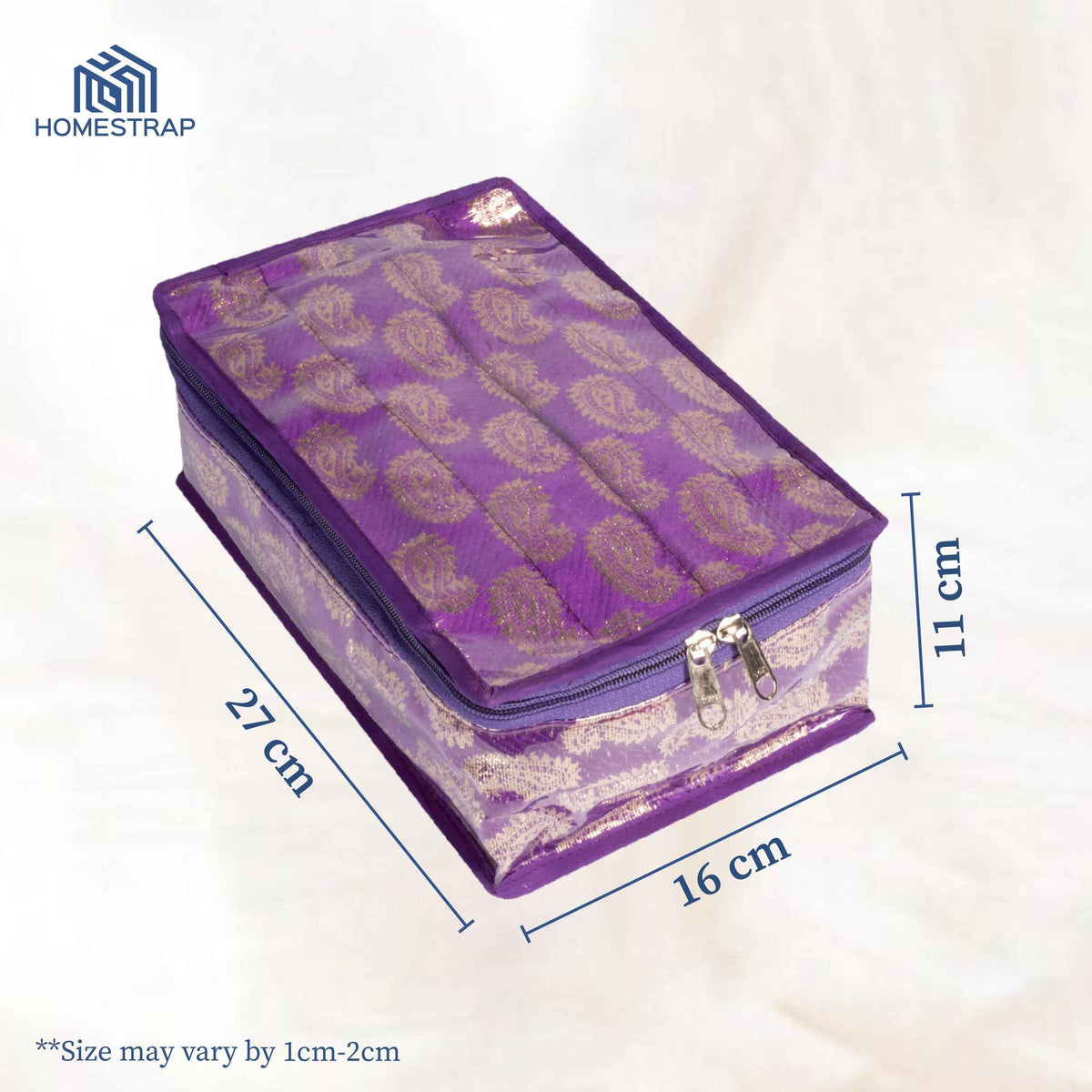 Brocade Jewellery Organizer with 12 Pouches