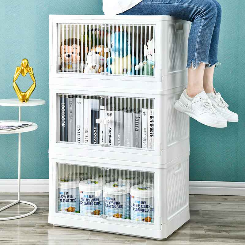 Rollin Stacker / Foldable Storage Box with Wheels (Large)