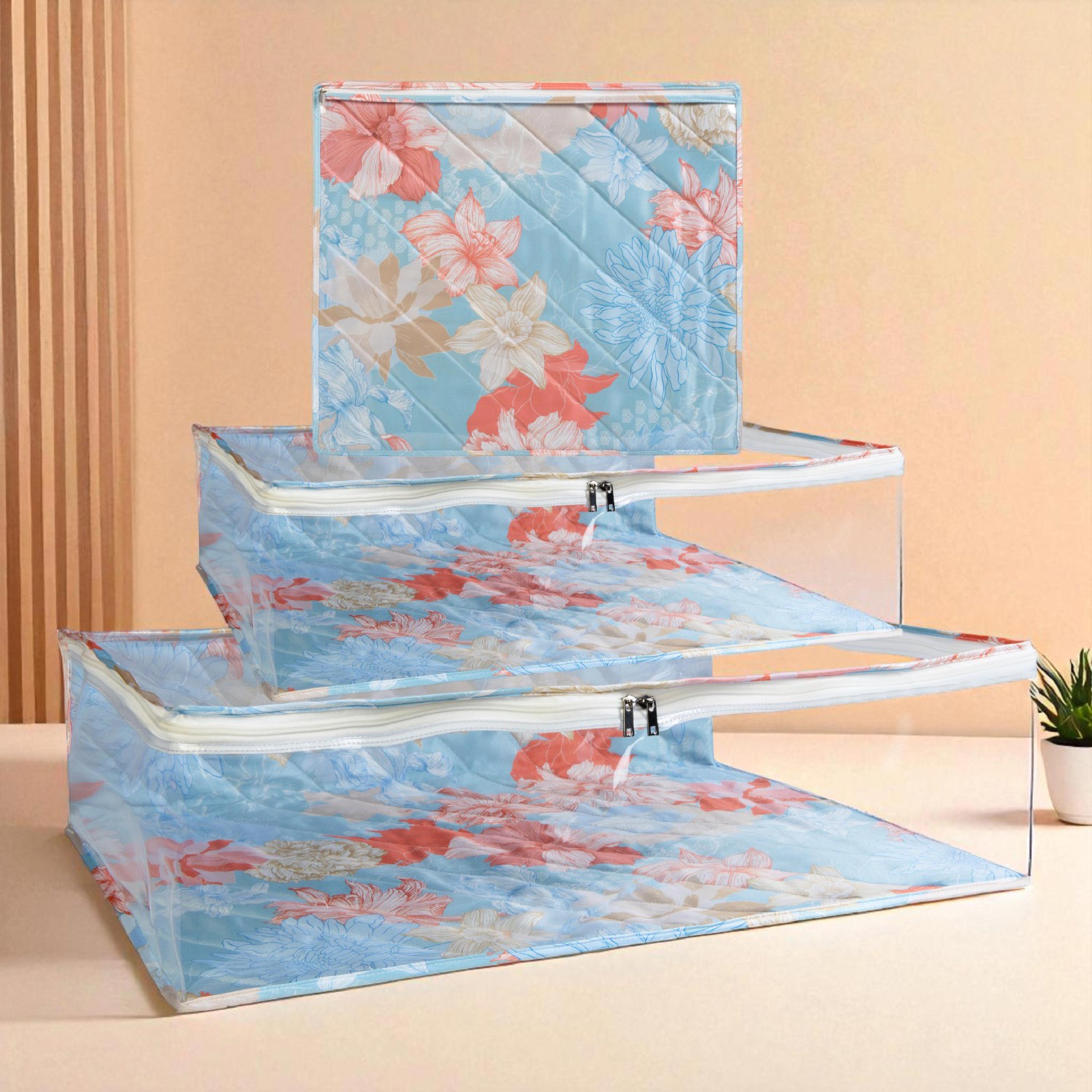 Gulmohar Cloth Organizer Set – 4 Piece Premium Bridal & Wardrobe Storage Combo