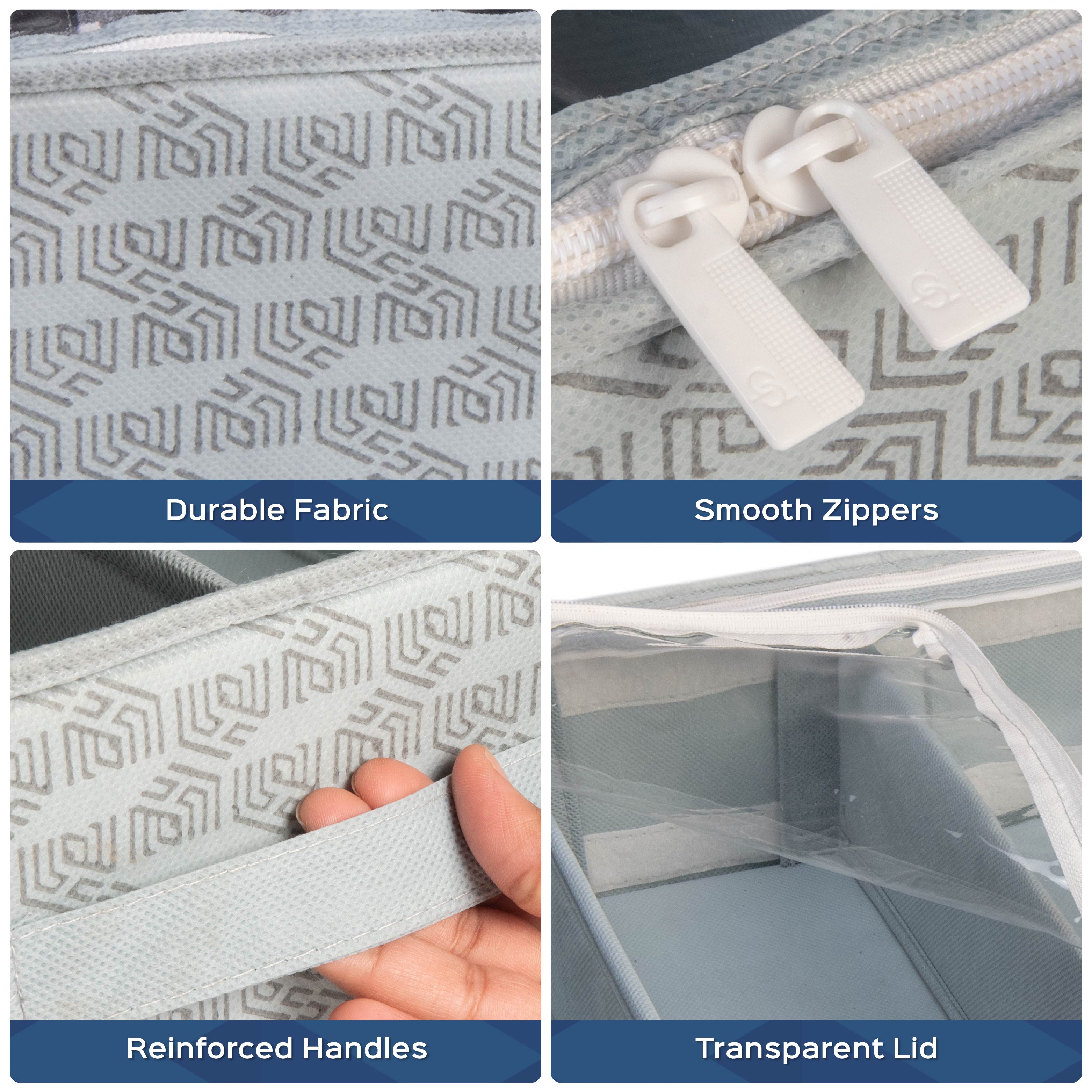 6 Section Underbed Shoe Organizer | Foldable