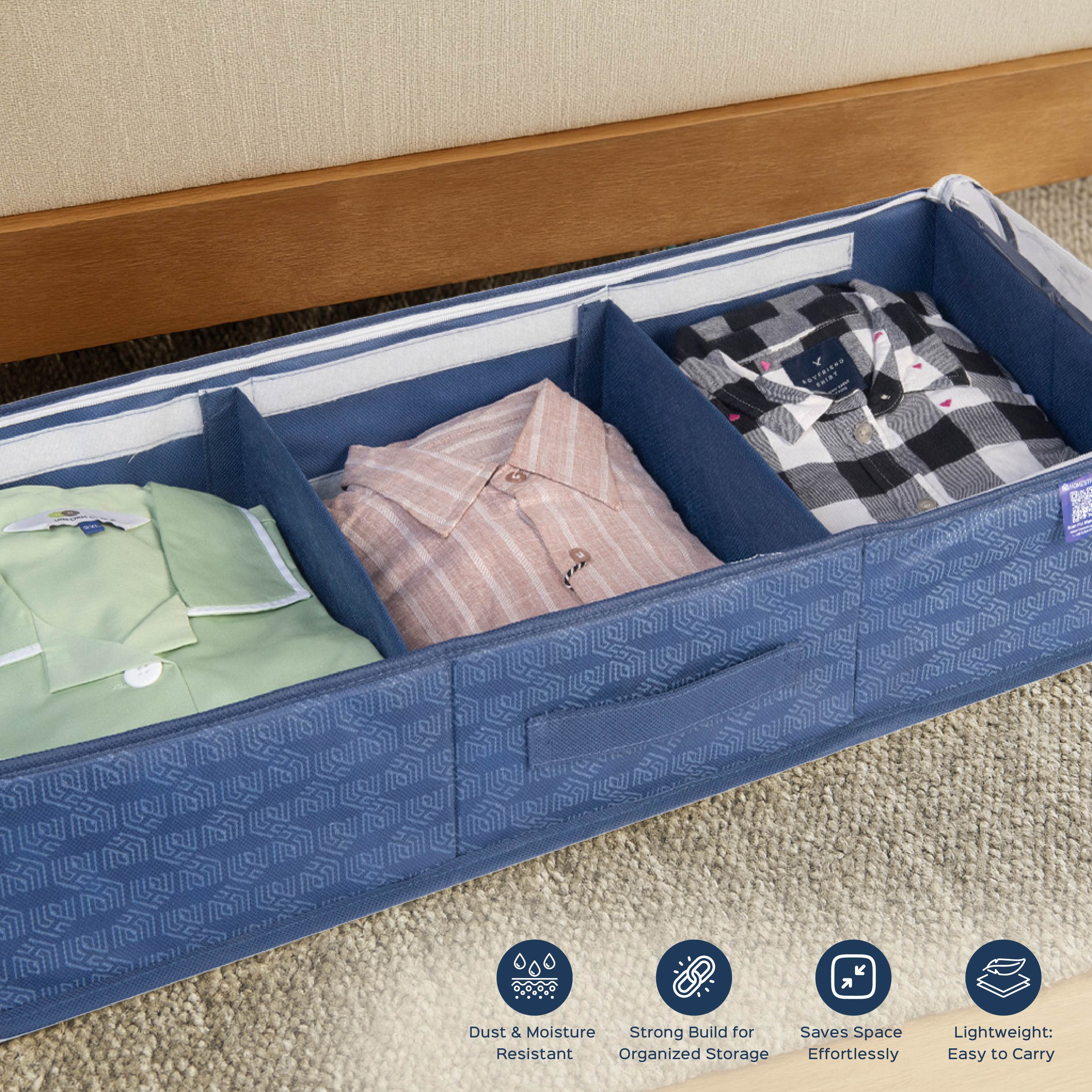 6 Section Underbed Shoe Organizer | Foldable