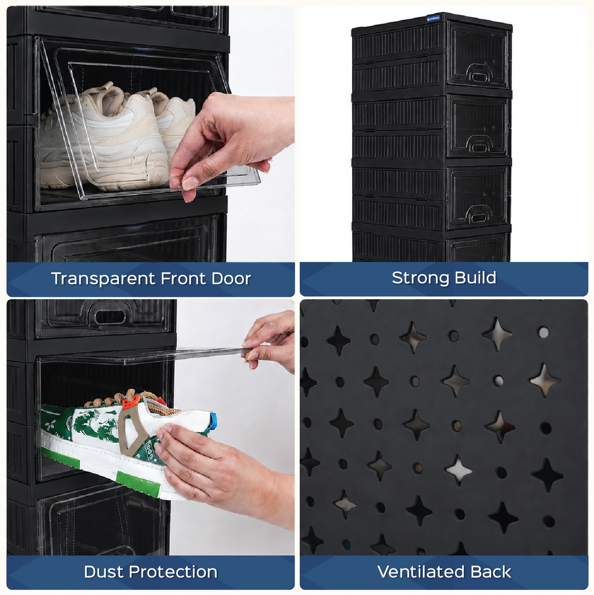 6 Layer Sneaker Pair Box Organizer - Homestrap