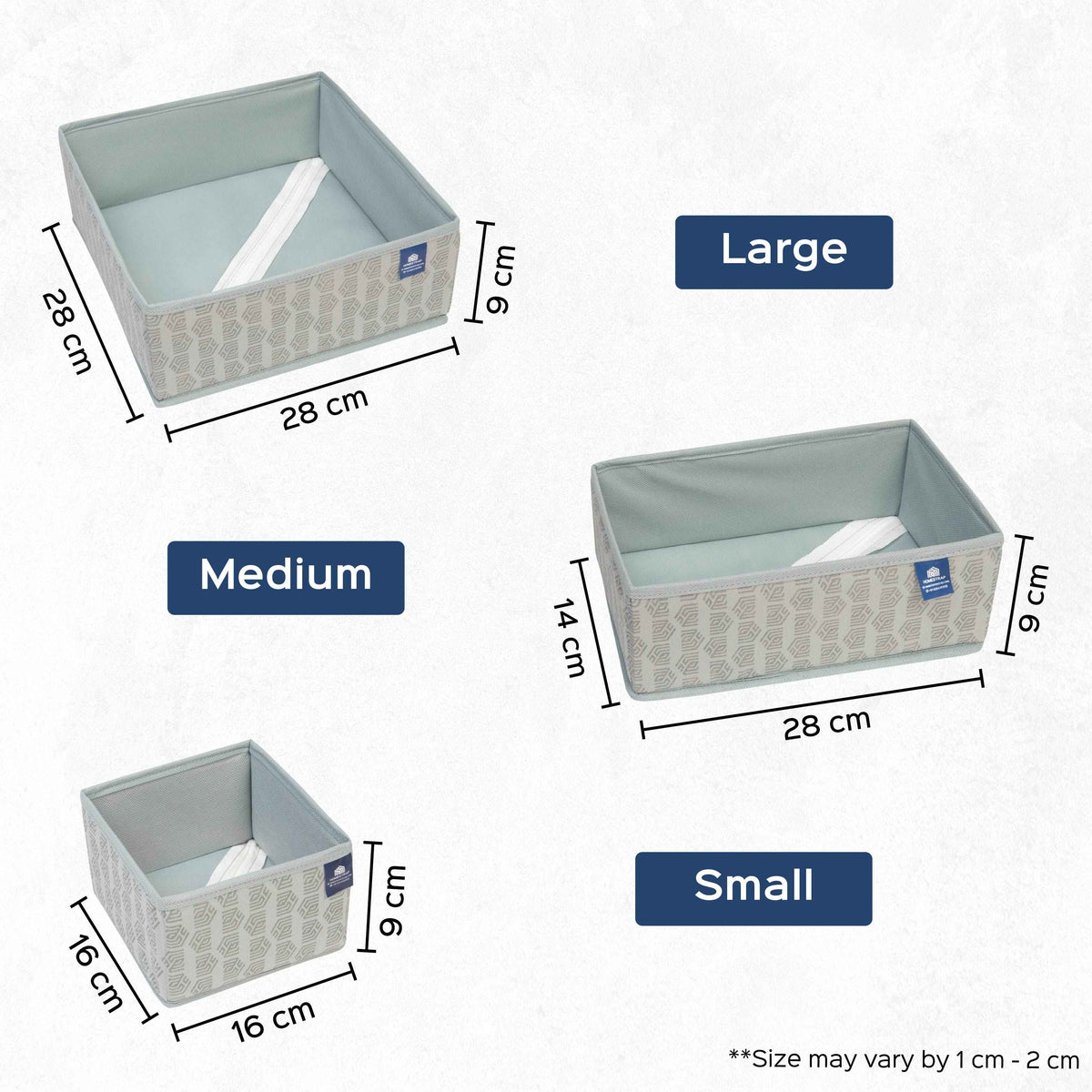 3 Multipurpose Drawer Organizer Set