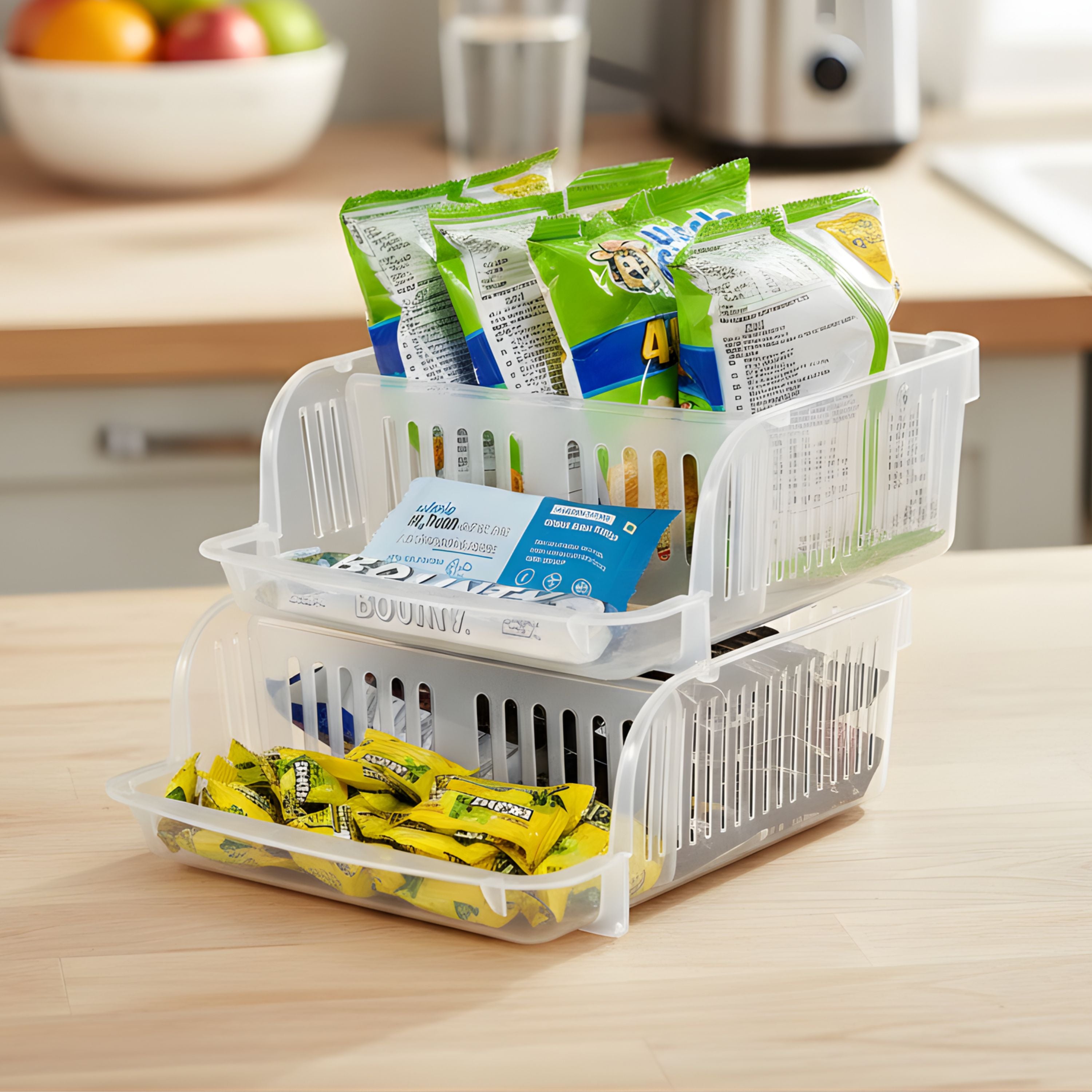 2 Tier Space Saver Plastic Storage Rack