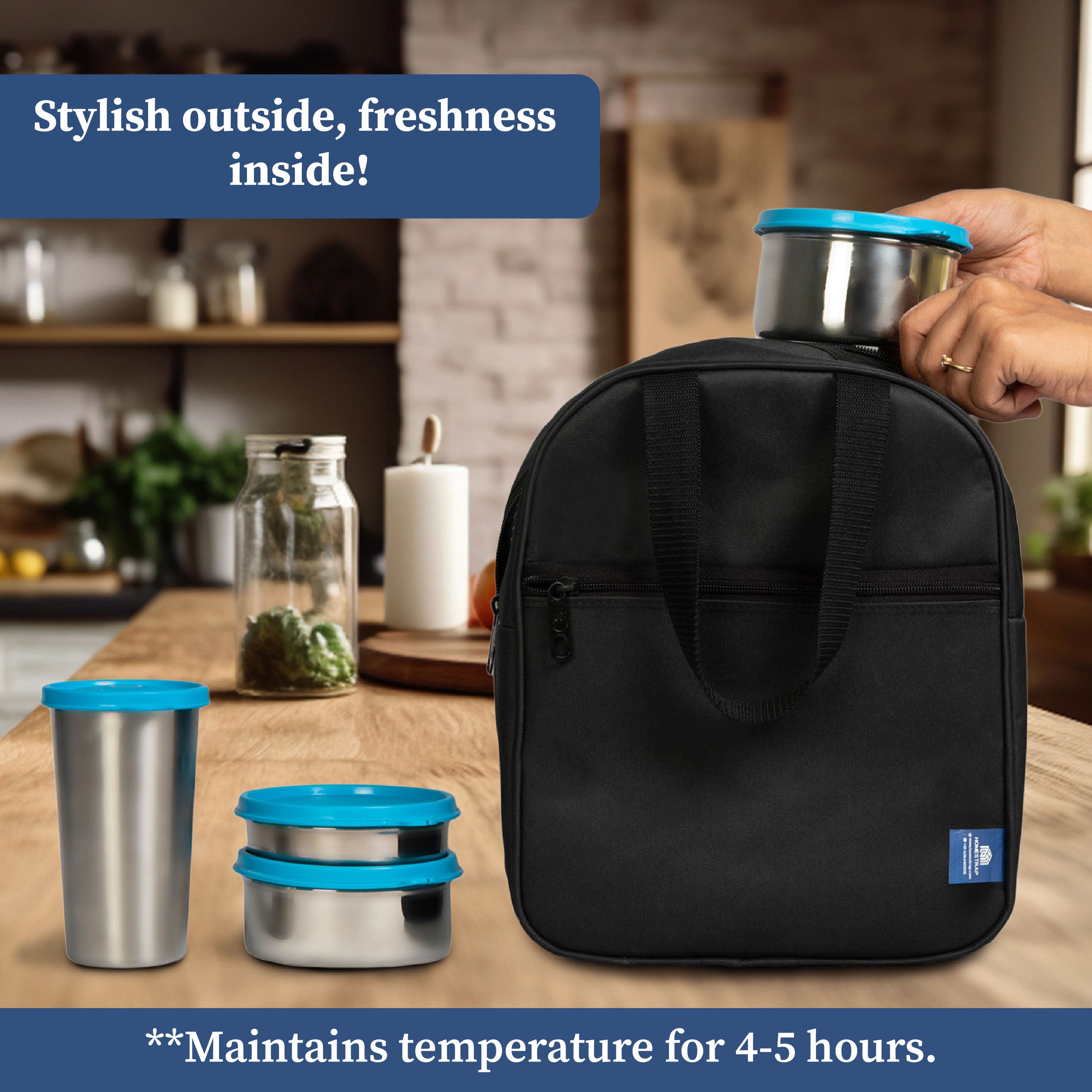 Insulated Lunch Bag with Waterproof Lining