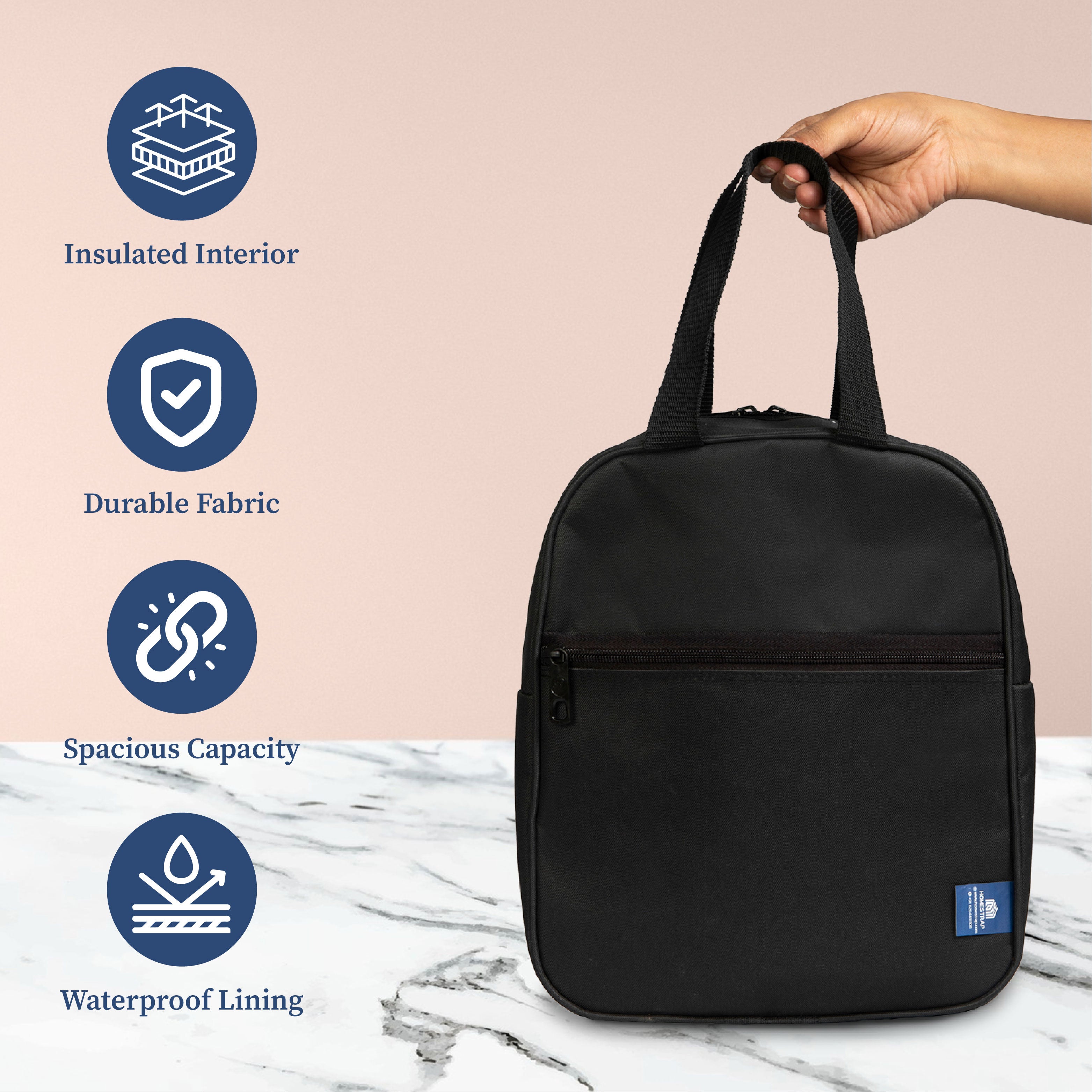 Insulated Lunch Bag with Waterproof Lining