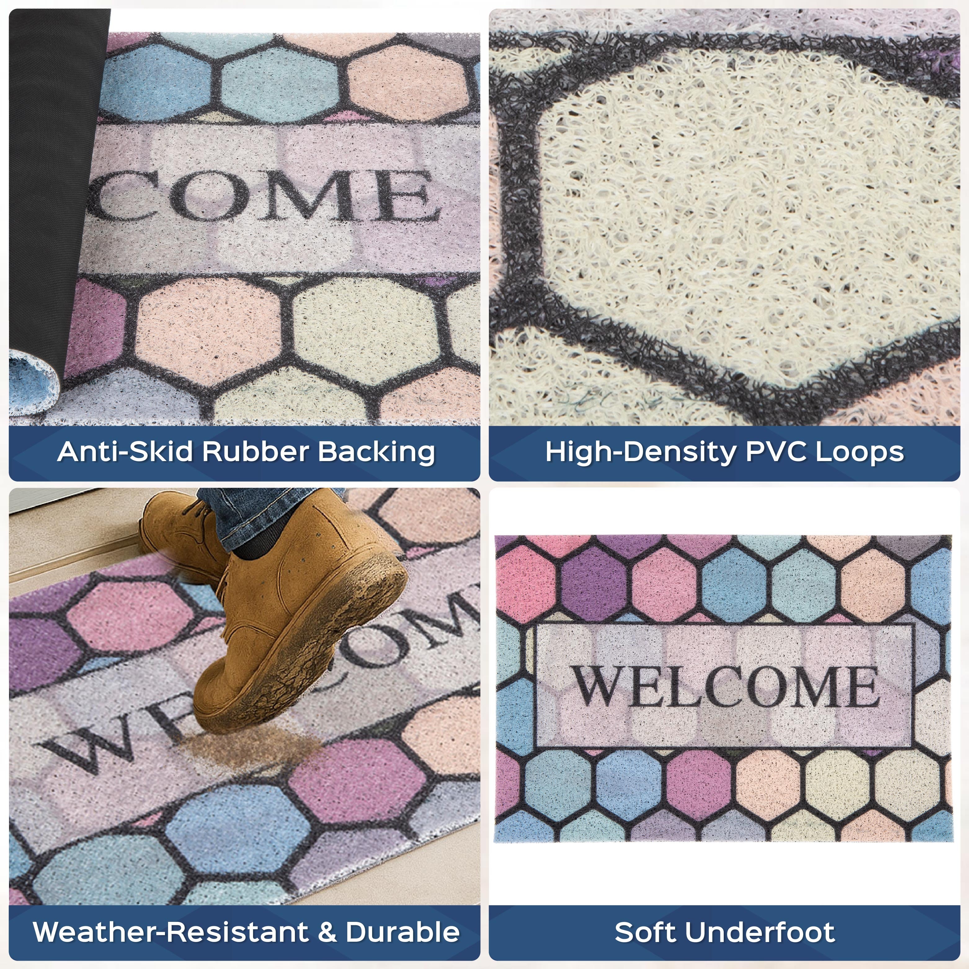 Welcome Door Mat for Home Set of 2