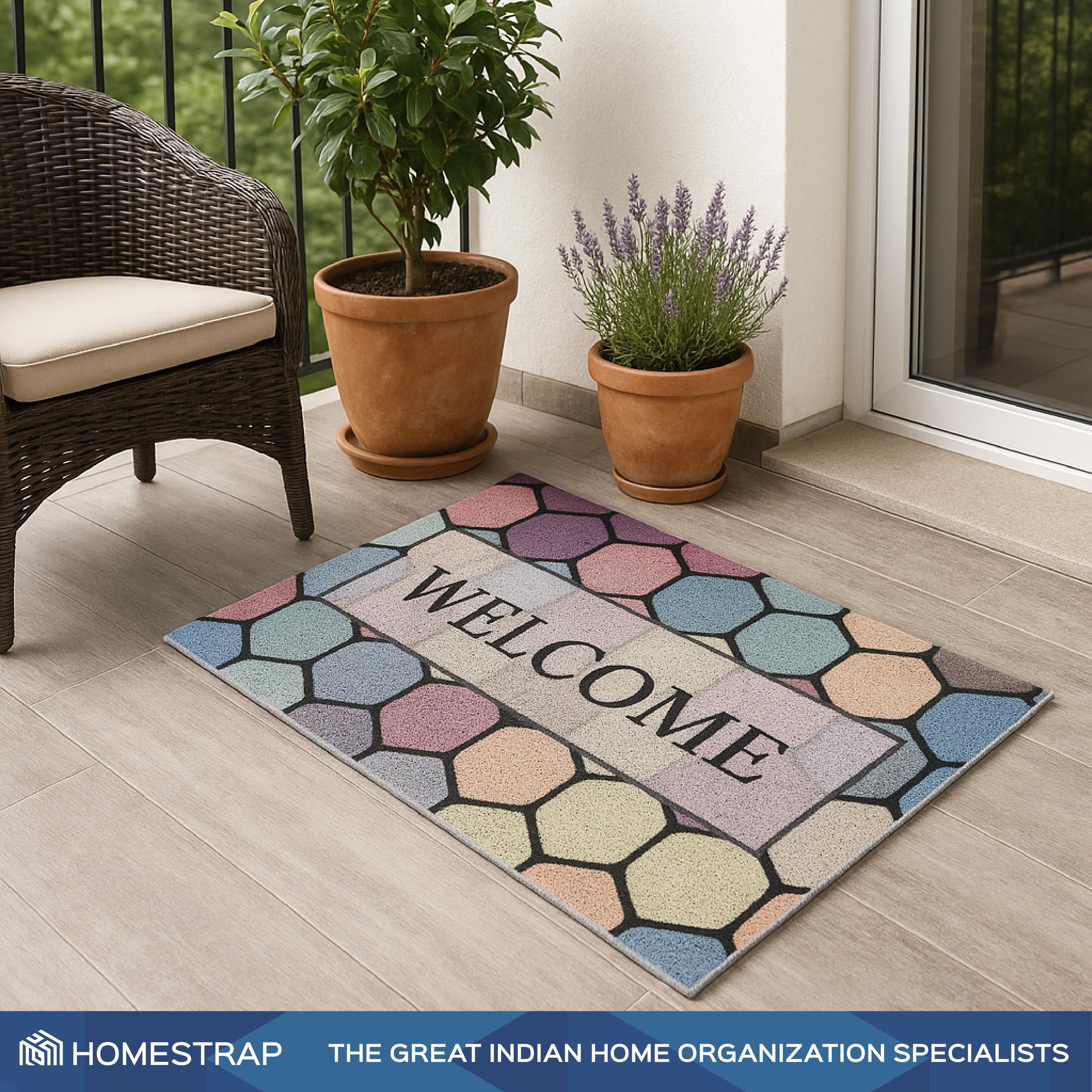 Welcome Door Mat for Home Set of 2