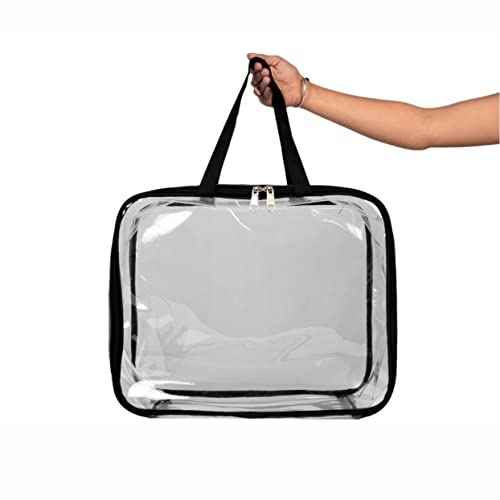 Transparent Clothes organizer with Handle and Zipper