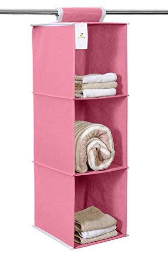 3 Shelf Hanging Organizer | Foldable Wardrobe | Closet Clothes Organizer