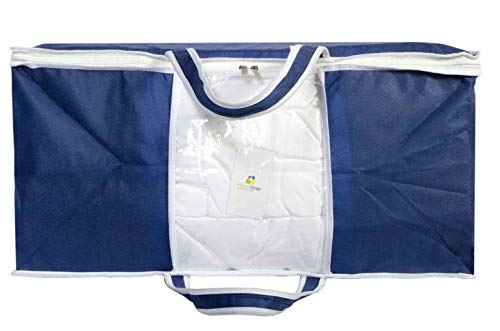 Underbed Organizer | Blanket, Pillow Storage Bag | Front Handle