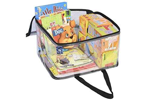 Transparent Clothes organizer with Handle and Zipper