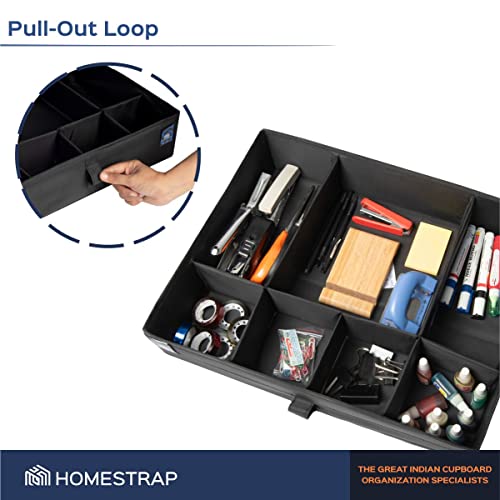 Set of 2, Multipurpose Foldable Drawer Organizer With 7 Compartments