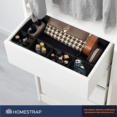 Set of 2, Multipurpose Foldable Drawer Organizer With 7 Compartments